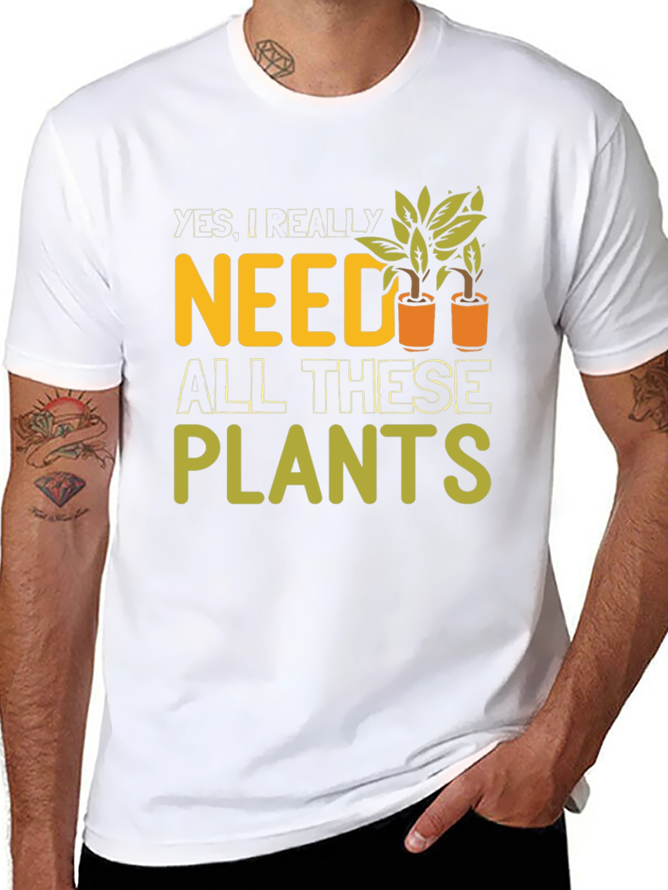 Funny Need Plants Graphic T-Shirt