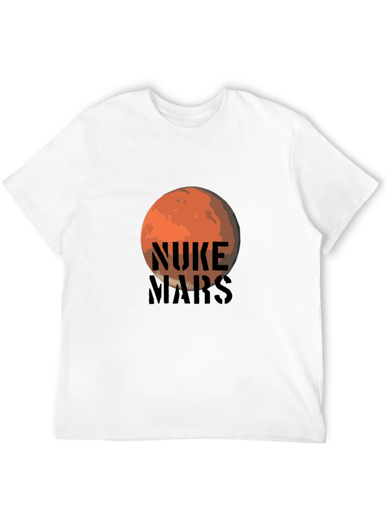 Nuke Mars Graphic Tee - Black Cotton T-Shirt