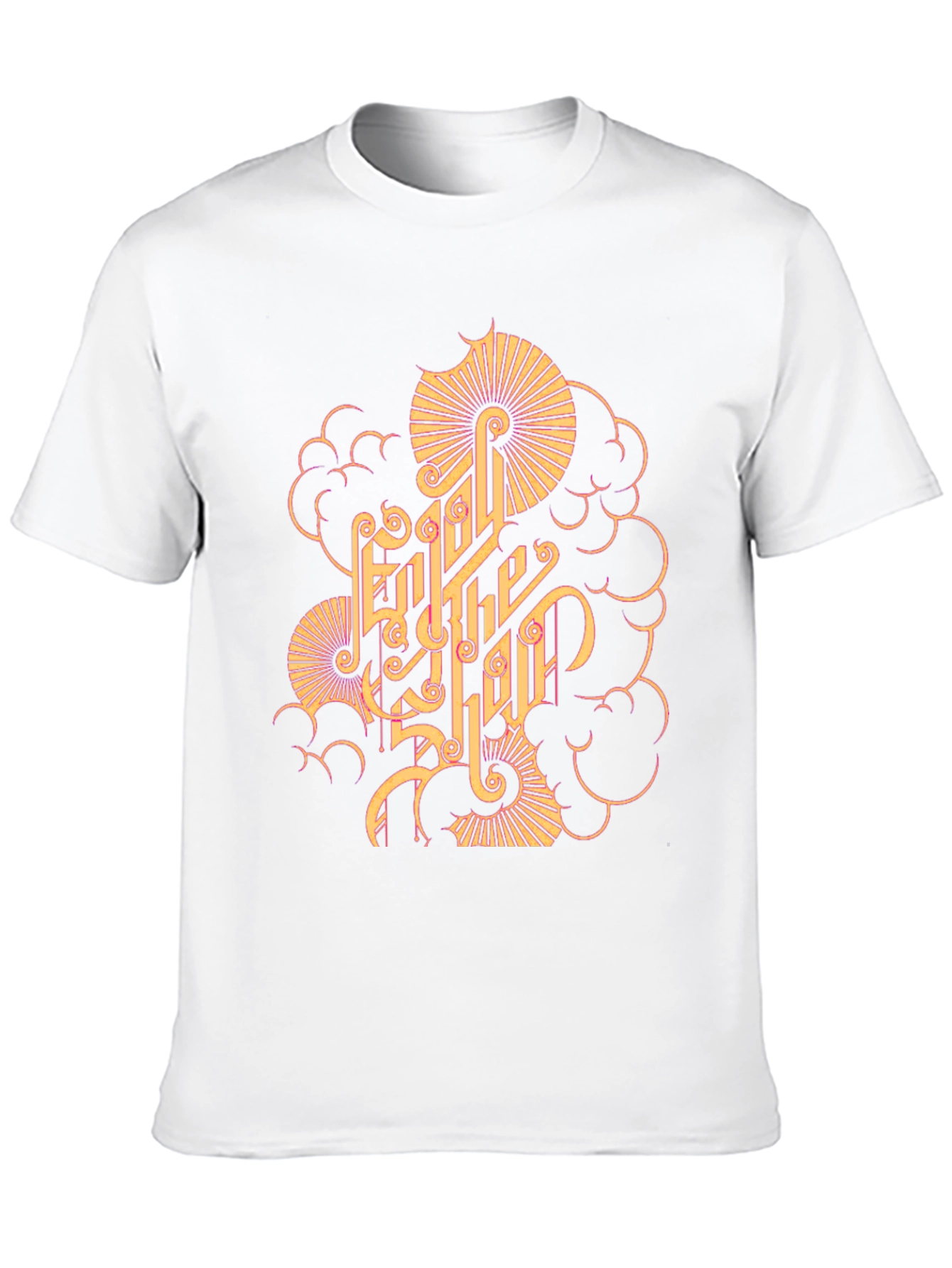 Stylish Graphic Print Black T-Shirt
