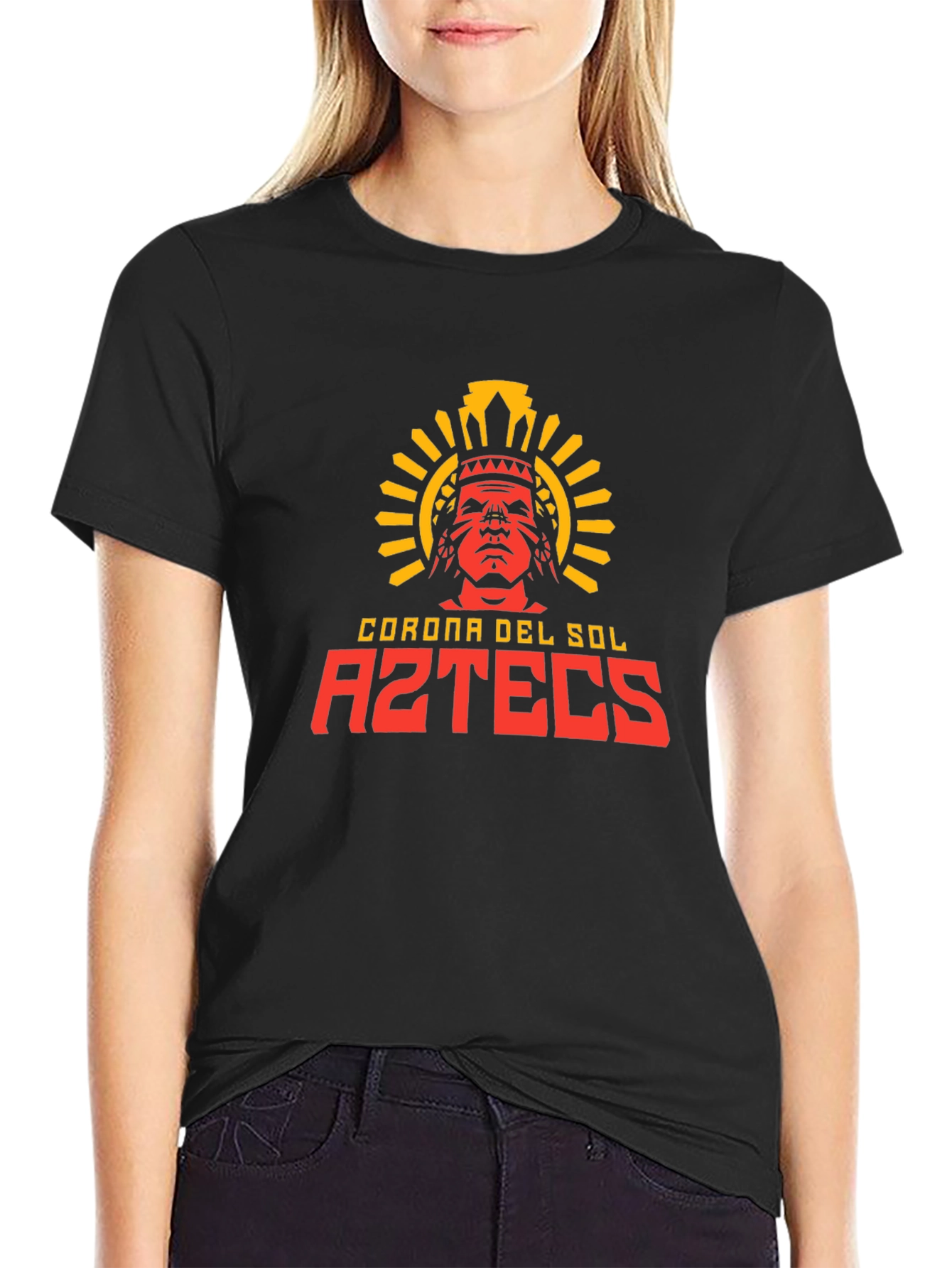 Corona Del Sol Aztecs Black T-Shirt