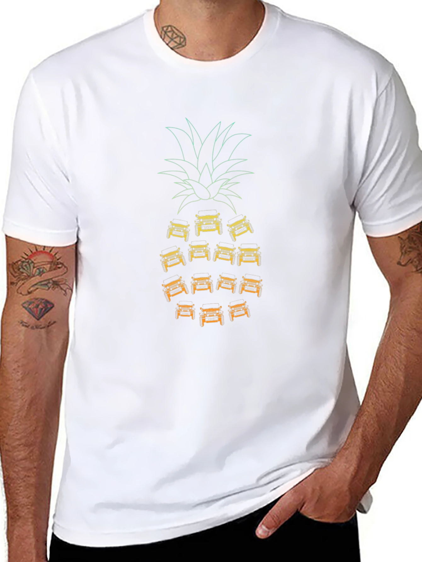 Jeep Pineapple Graphic T-Shirt