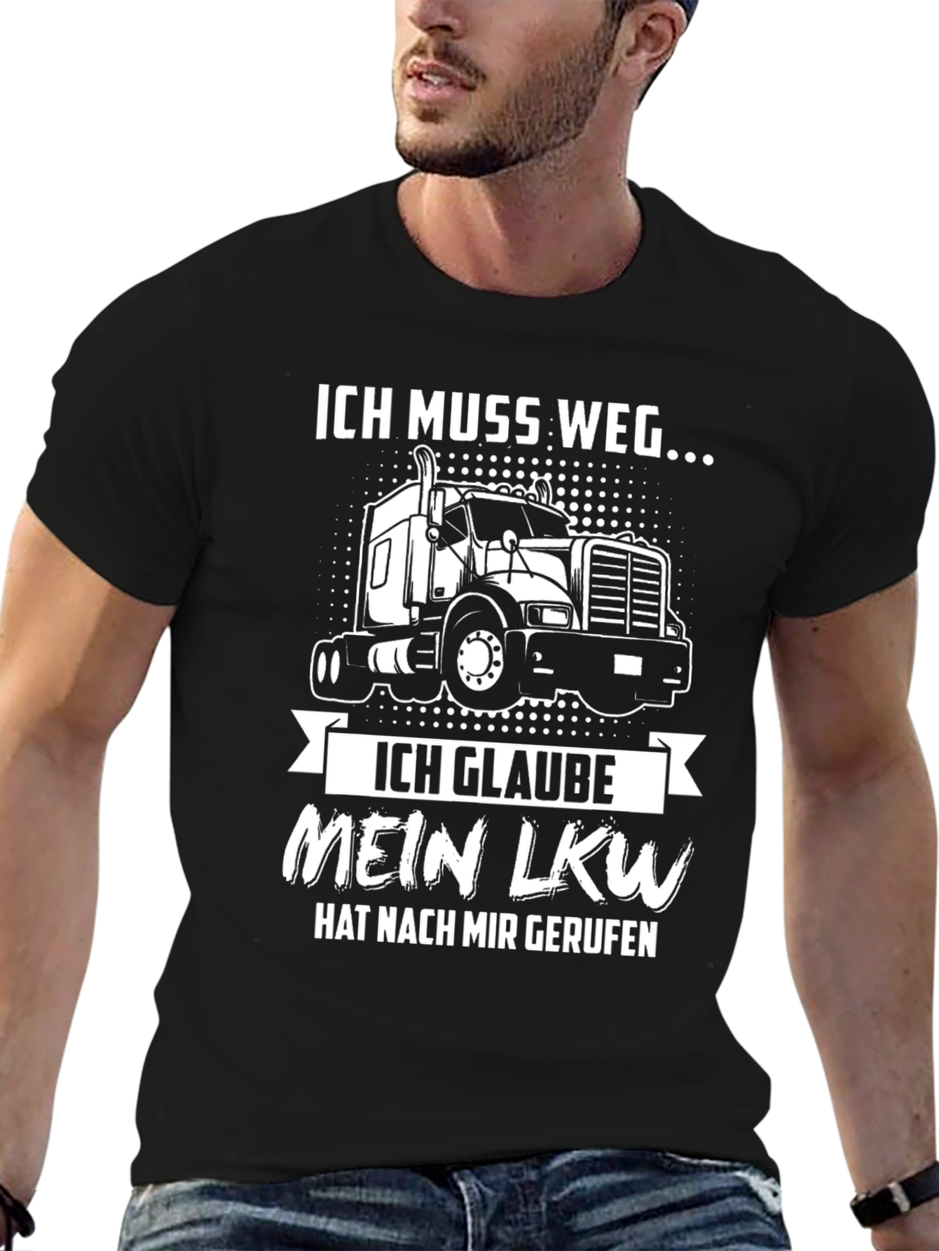 Ich Muss Weg Trucker T-Shirt