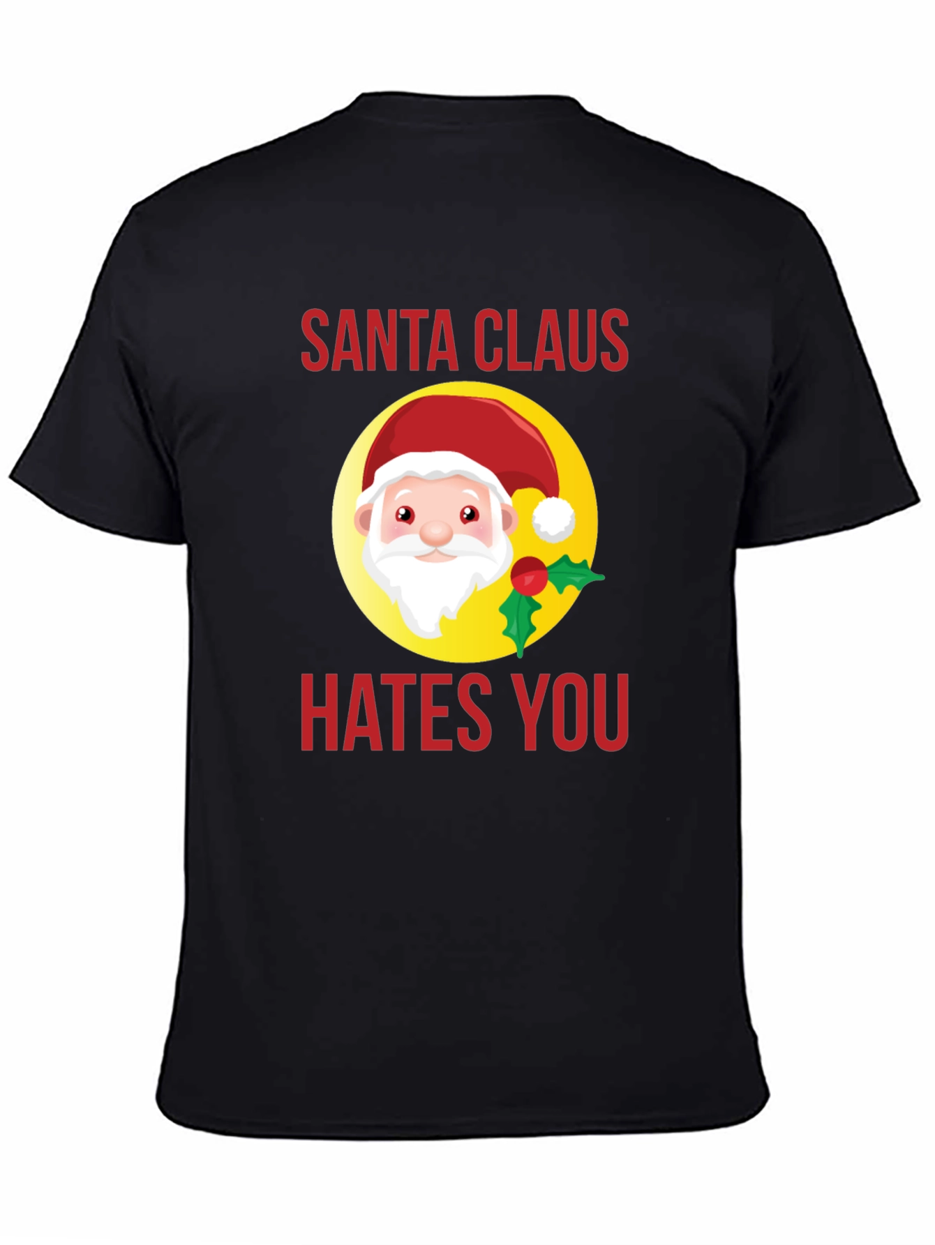 Santa Hates You Graphic Tee - Holiday Humor