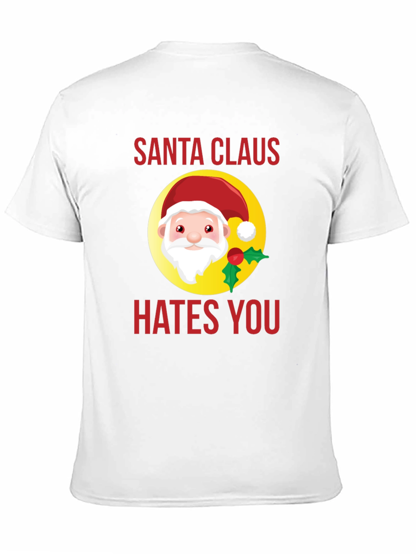 Santa Hates You Graphic Tee - Holiday Humor