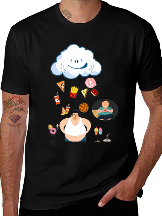 Food Rain T-Shirt - Funny Design for Food Lovers