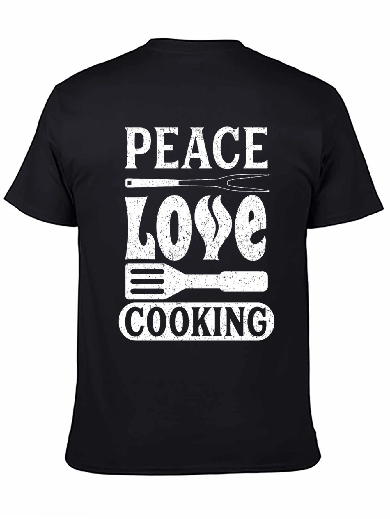 Peace Love Cooking Graphic T-Shirt