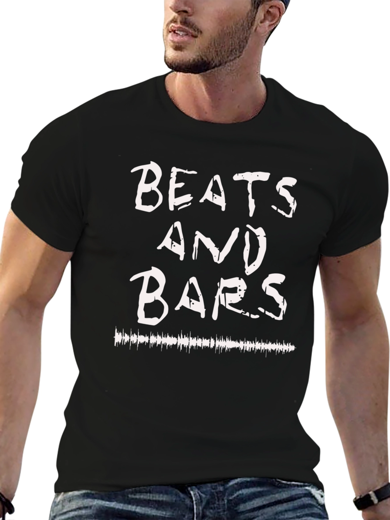 Beats And Bars Graphic Tee - Cool Music T-Shirt