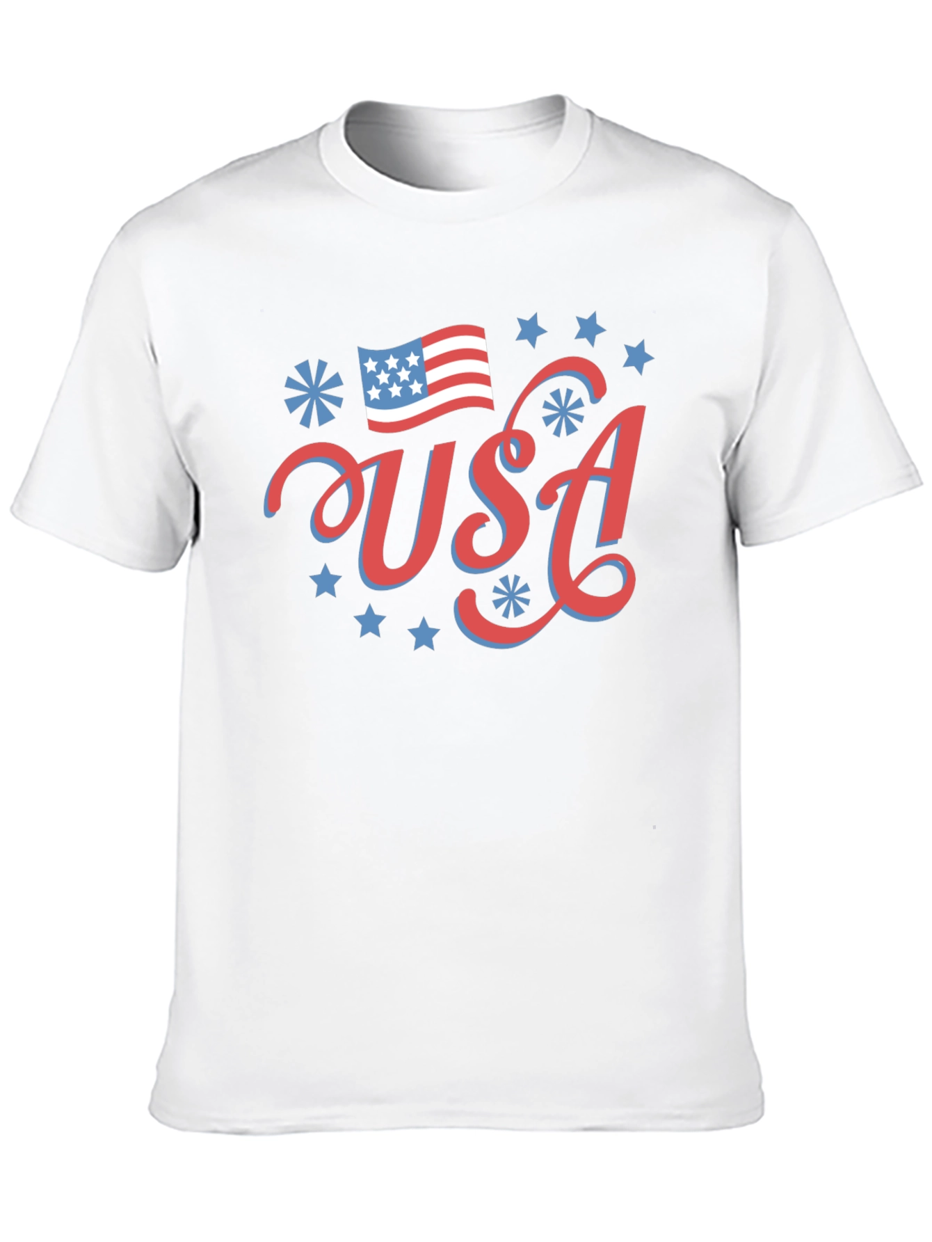 Patriotic USA Graphic Tee - Black