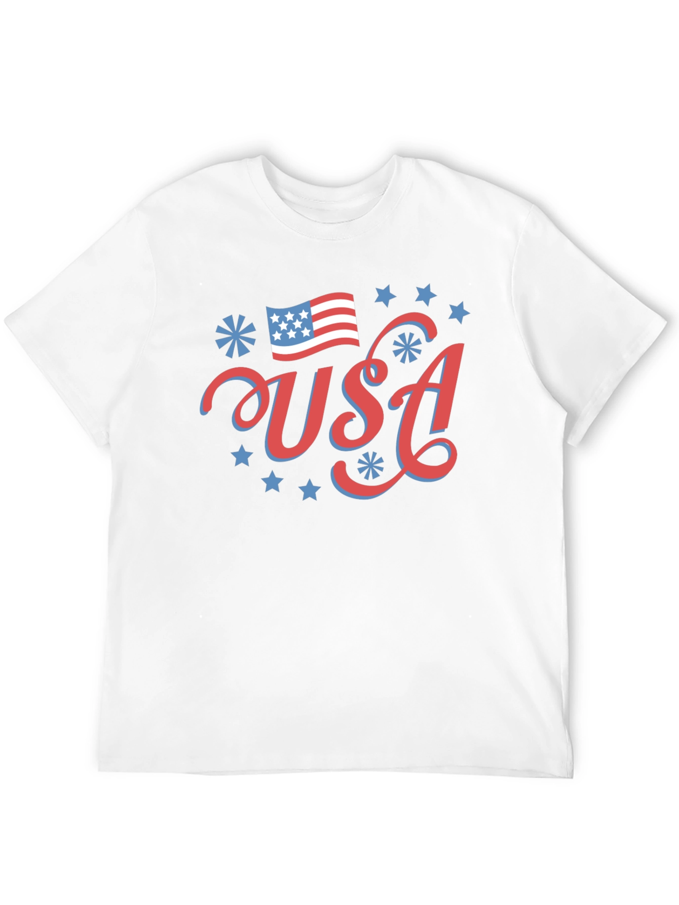 Patriotic USA Graphic Tee - Black