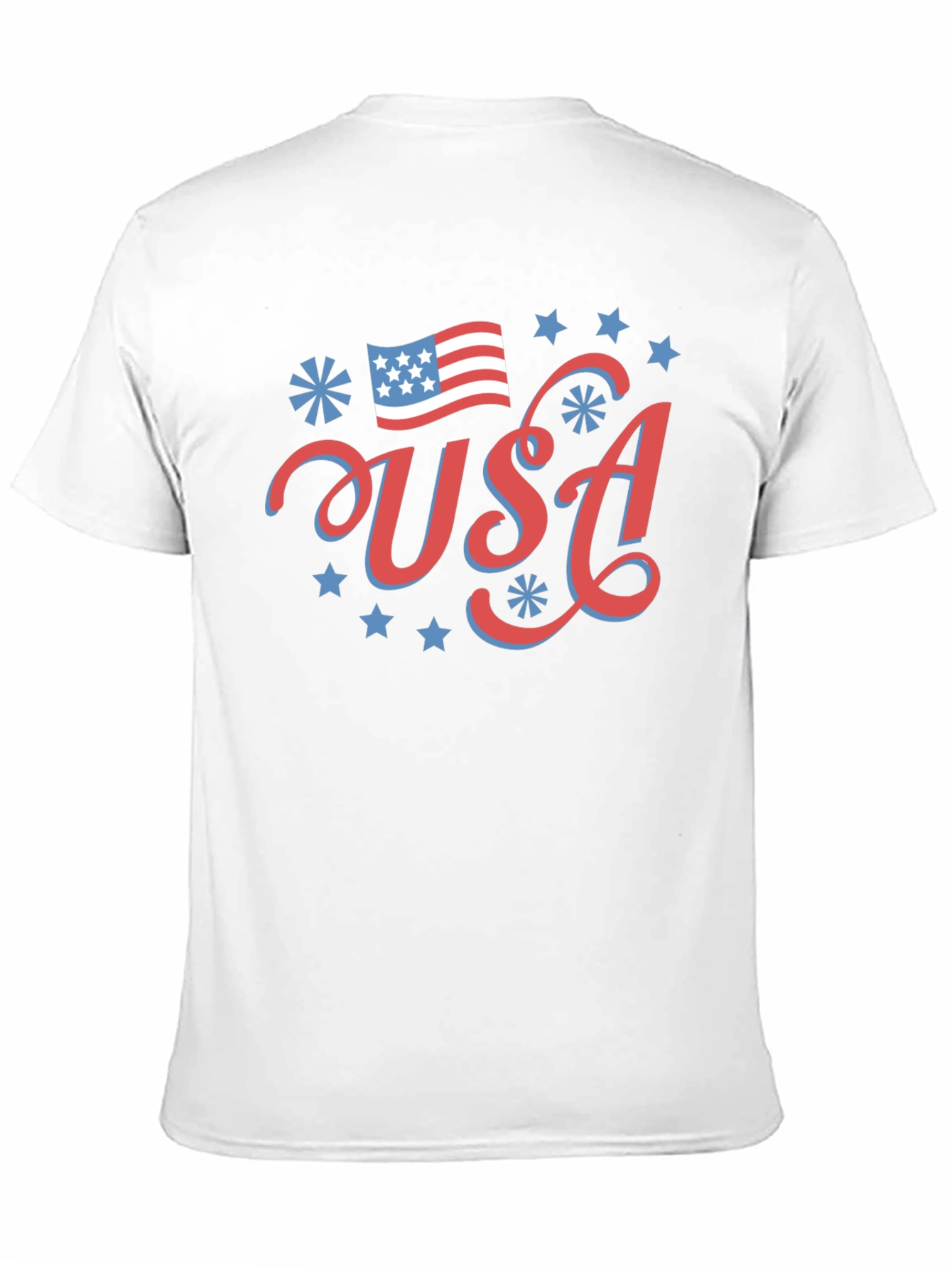 Patriotic USA Graphic Tee - Black