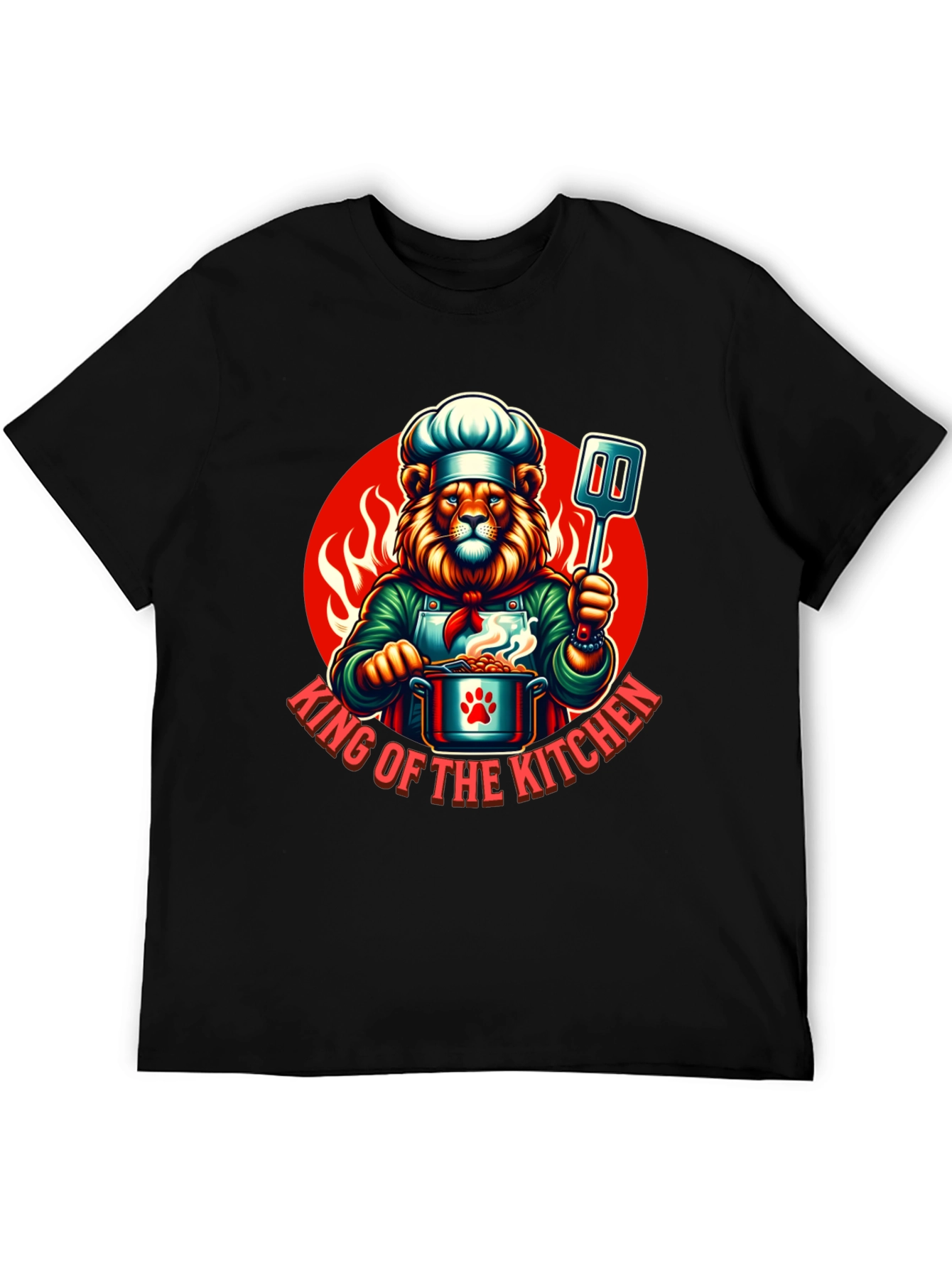 King of the Kitchen Chef Lion T-Shirt