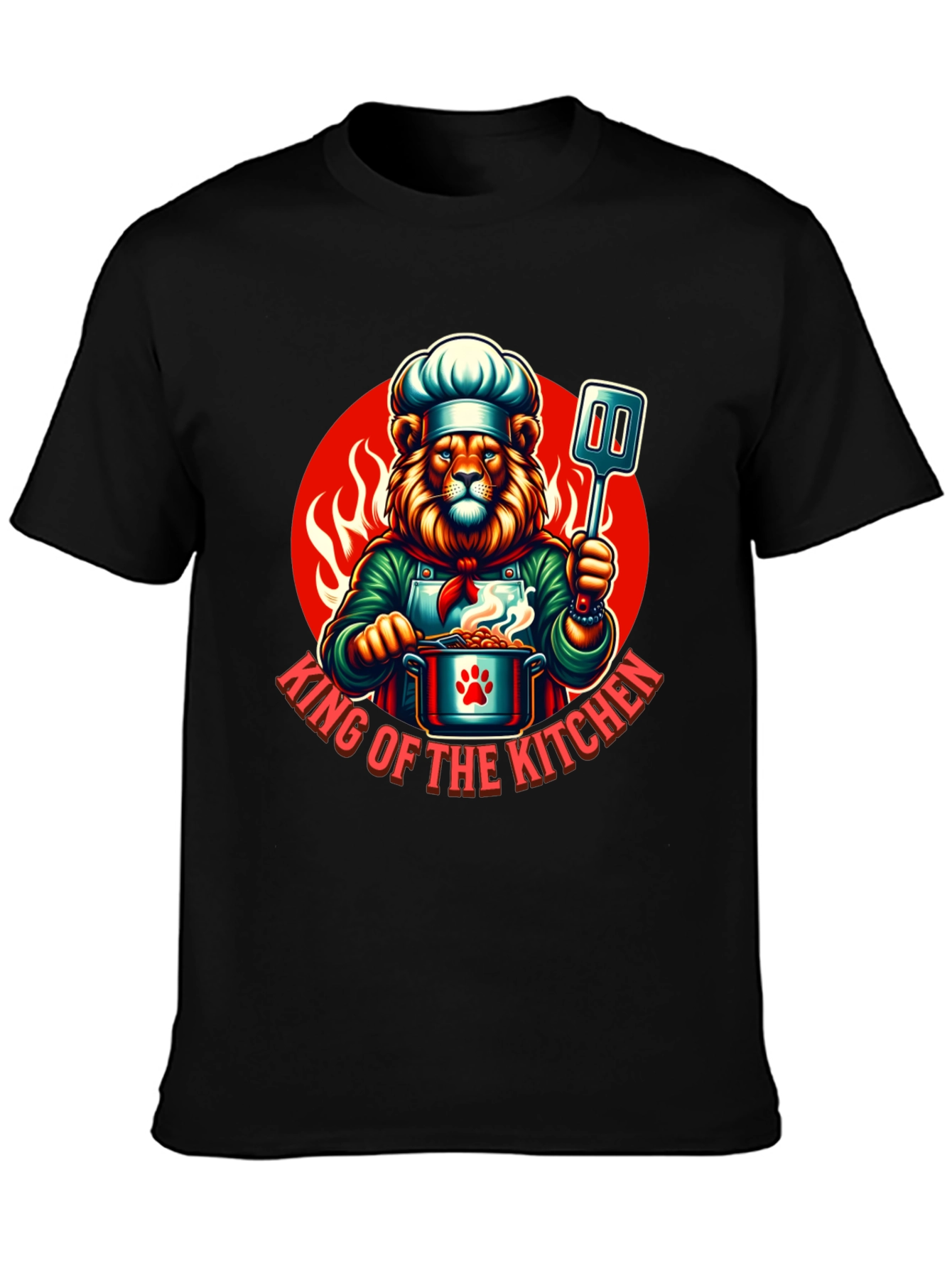 King of the Kitchen Chef Lion T-Shirt