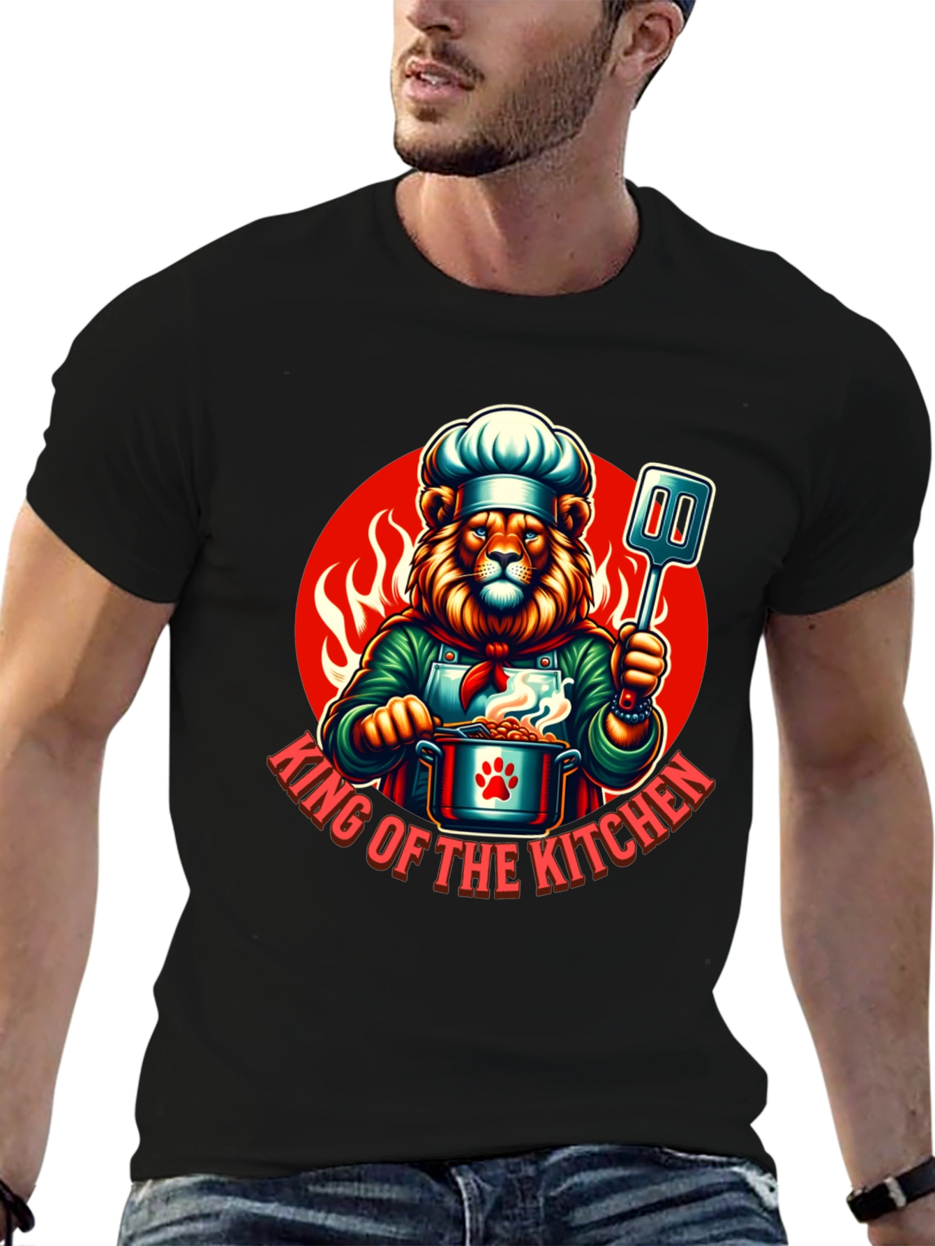 King of the Kitchen Chef Lion T-Shirt