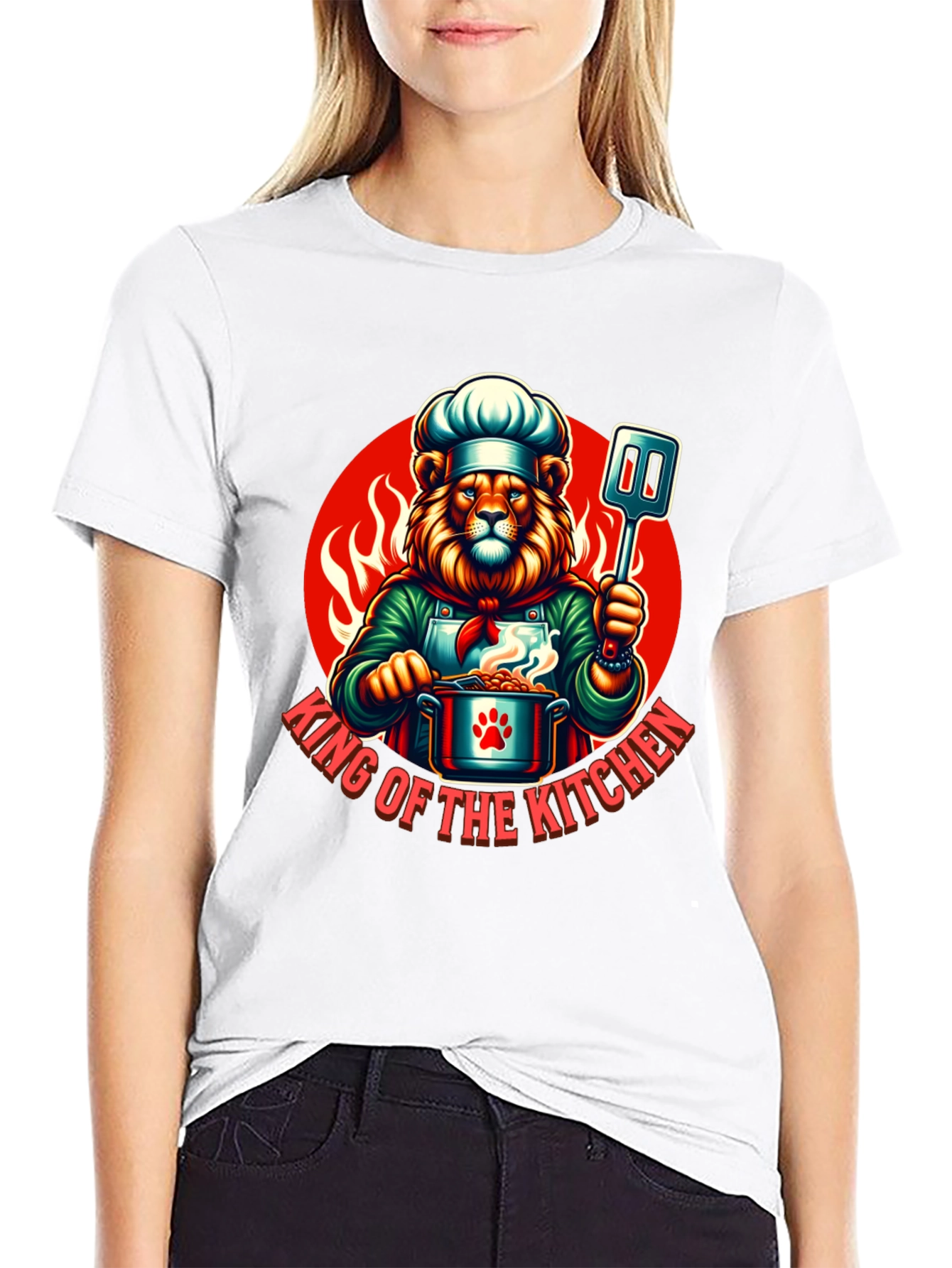 King of the Kitchen Chef Lion T-Shirt