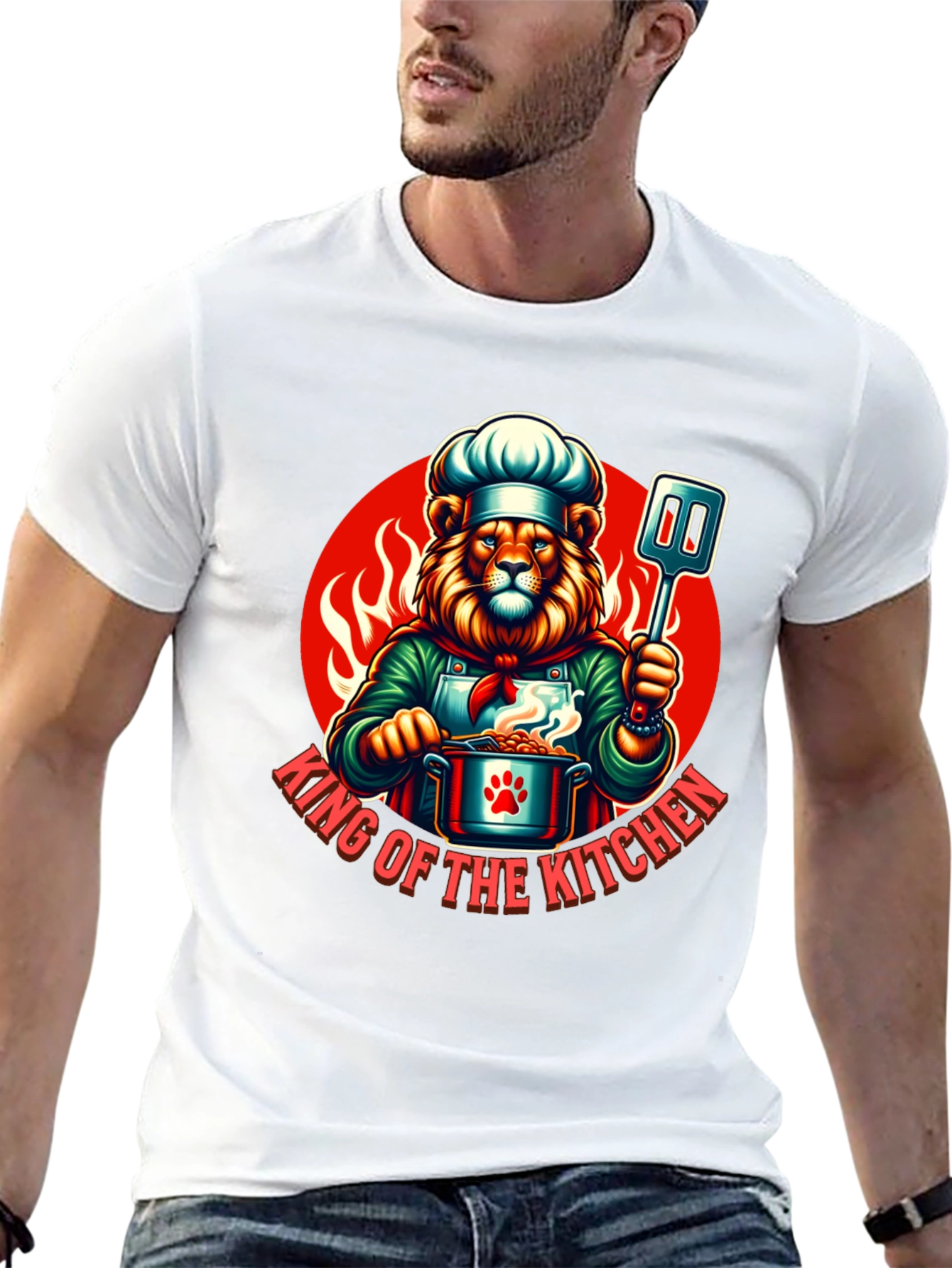 King of the Kitchen Chef Lion T-Shirt