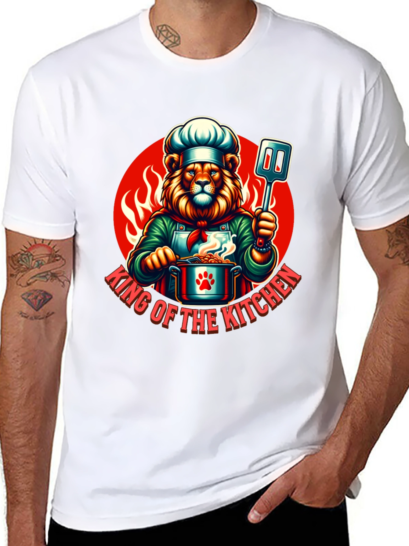 King of the Kitchen Chef Lion T-Shirt