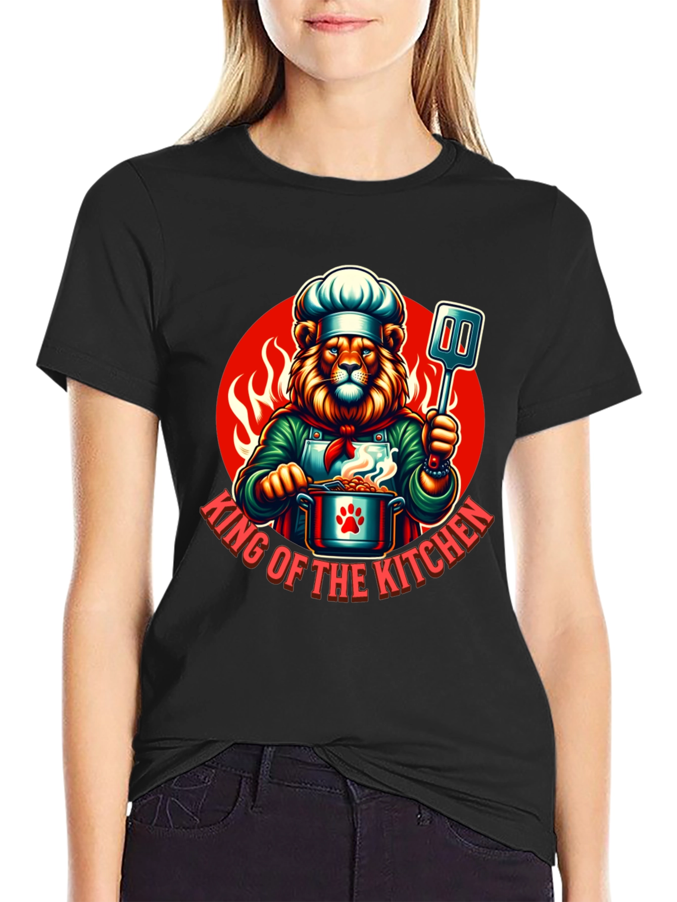 King of the Kitchen Chef Lion T-Shirt