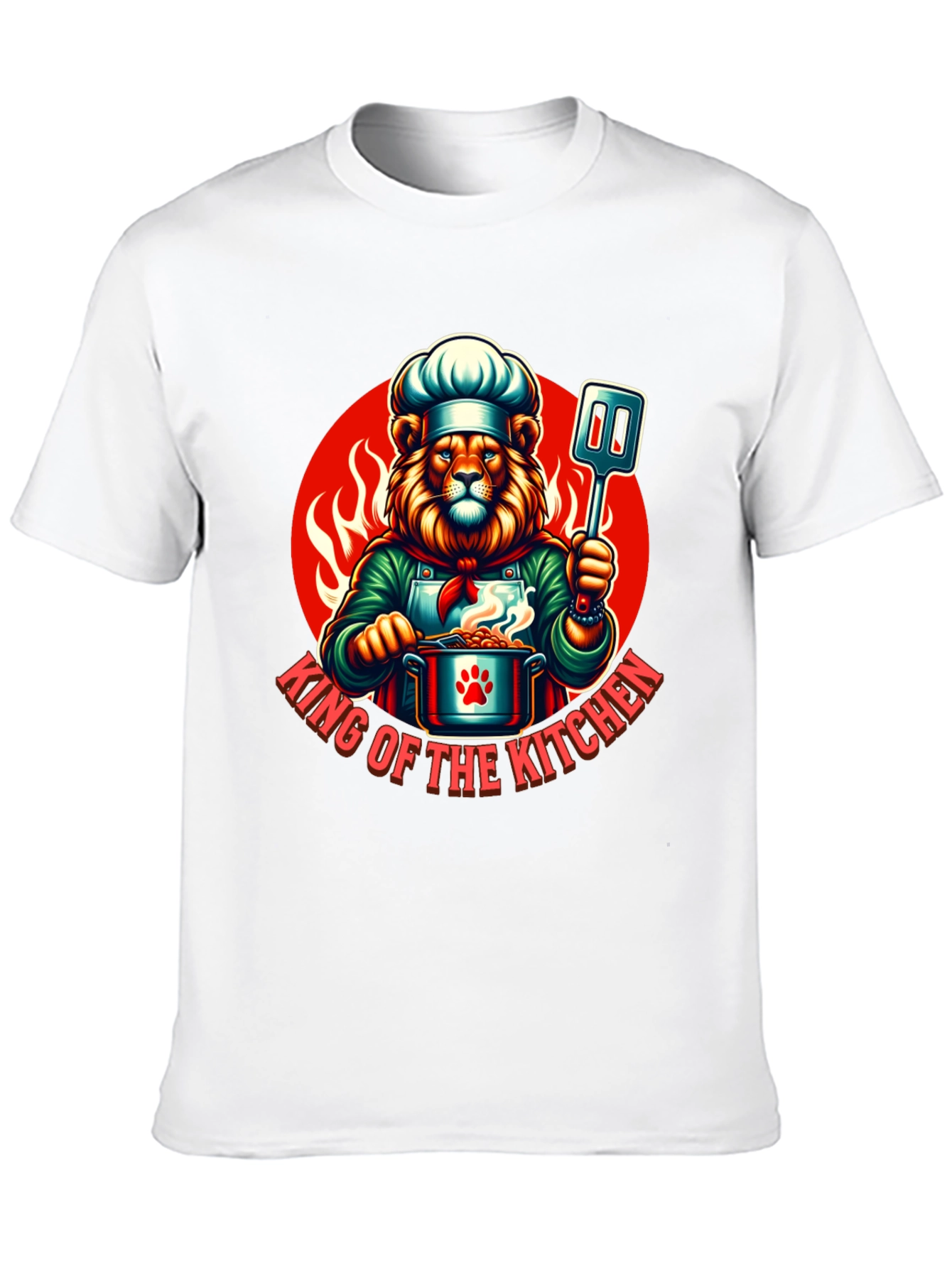 King of the Kitchen Chef Lion T-Shirt