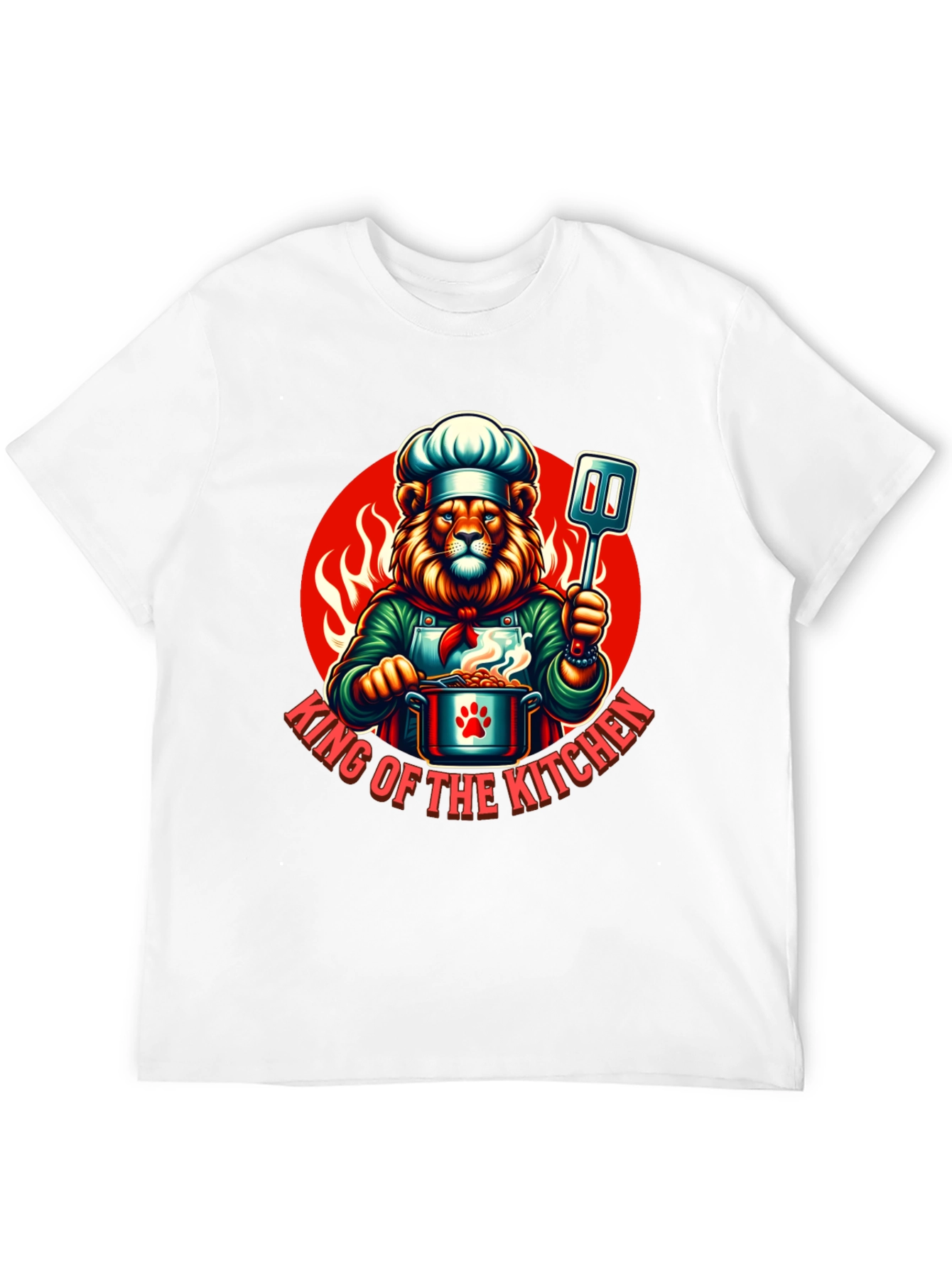 King of the Kitchen Chef Lion T-Shirt