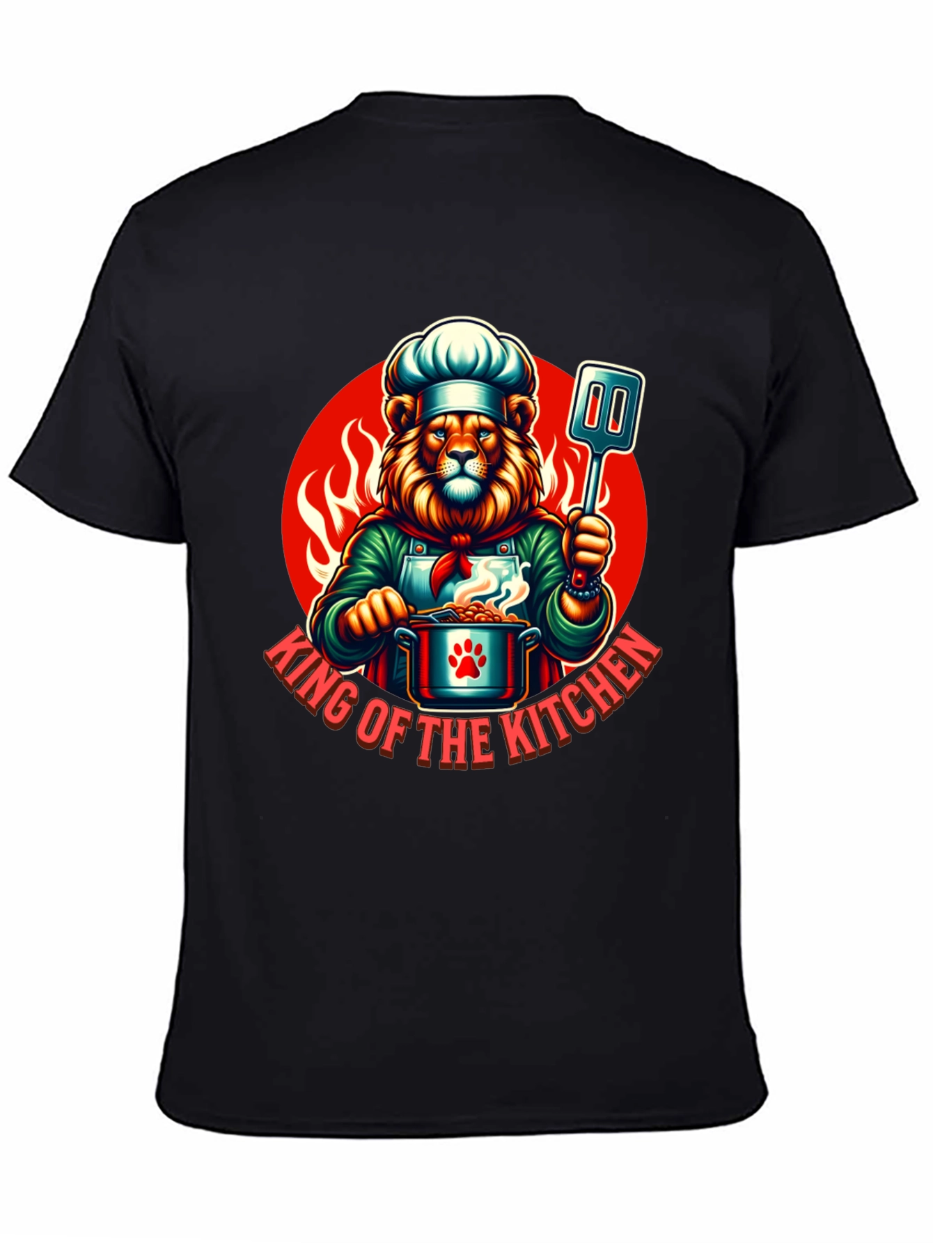 King of the Kitchen Chef Lion T-Shirt
