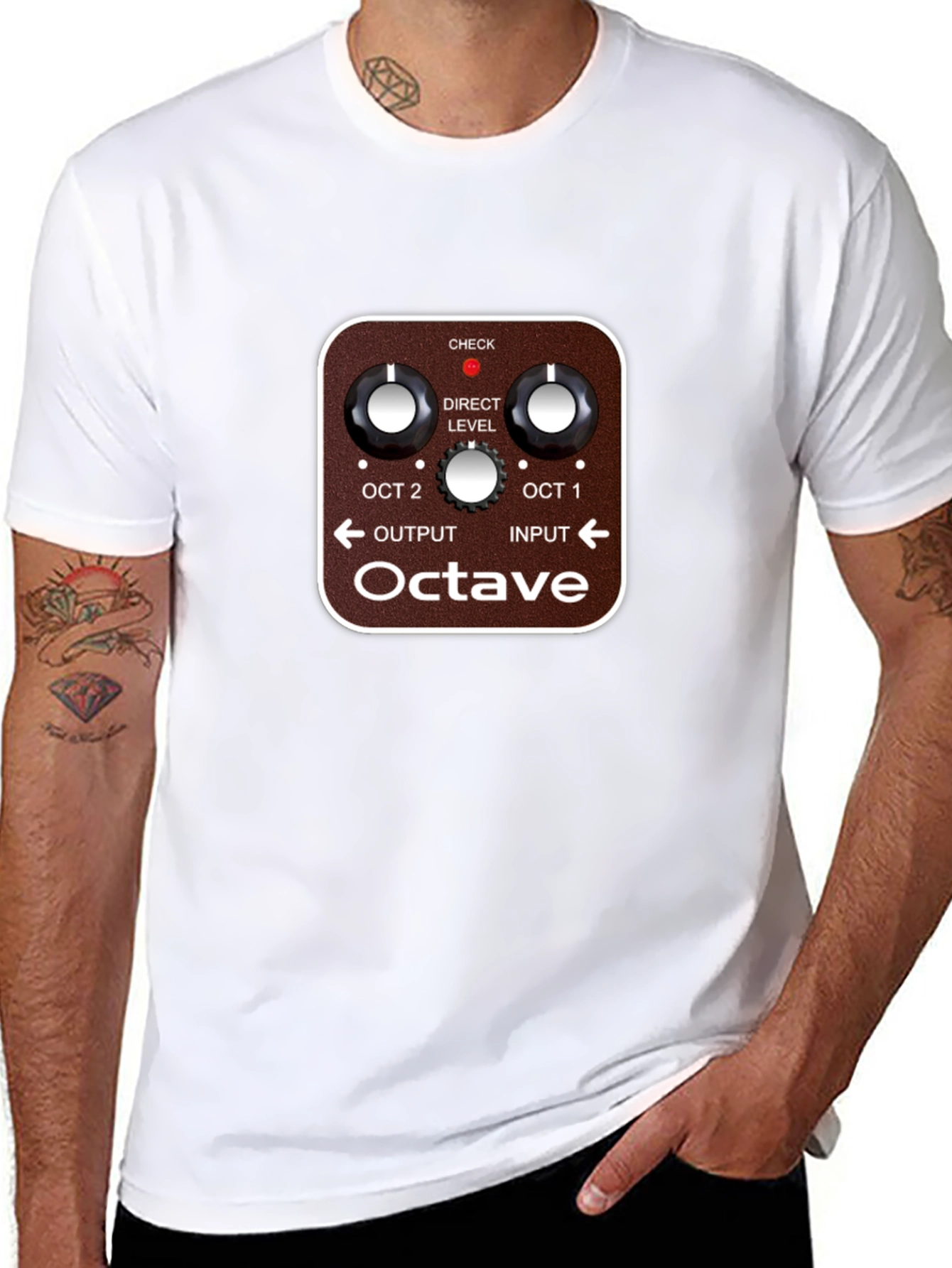 Octave Guitar Pedal T-Shirt - Musician Apparel
