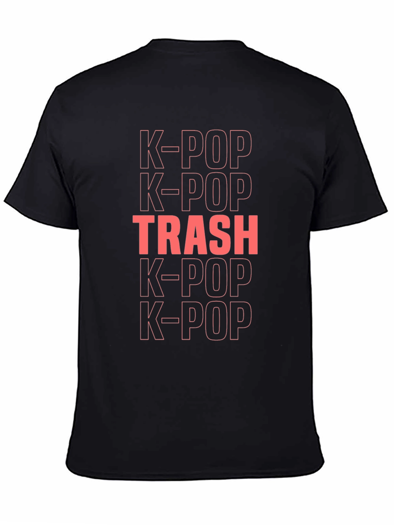 K-Pop Trash Graphic T-Shirt - Trendy Music Fan Tee