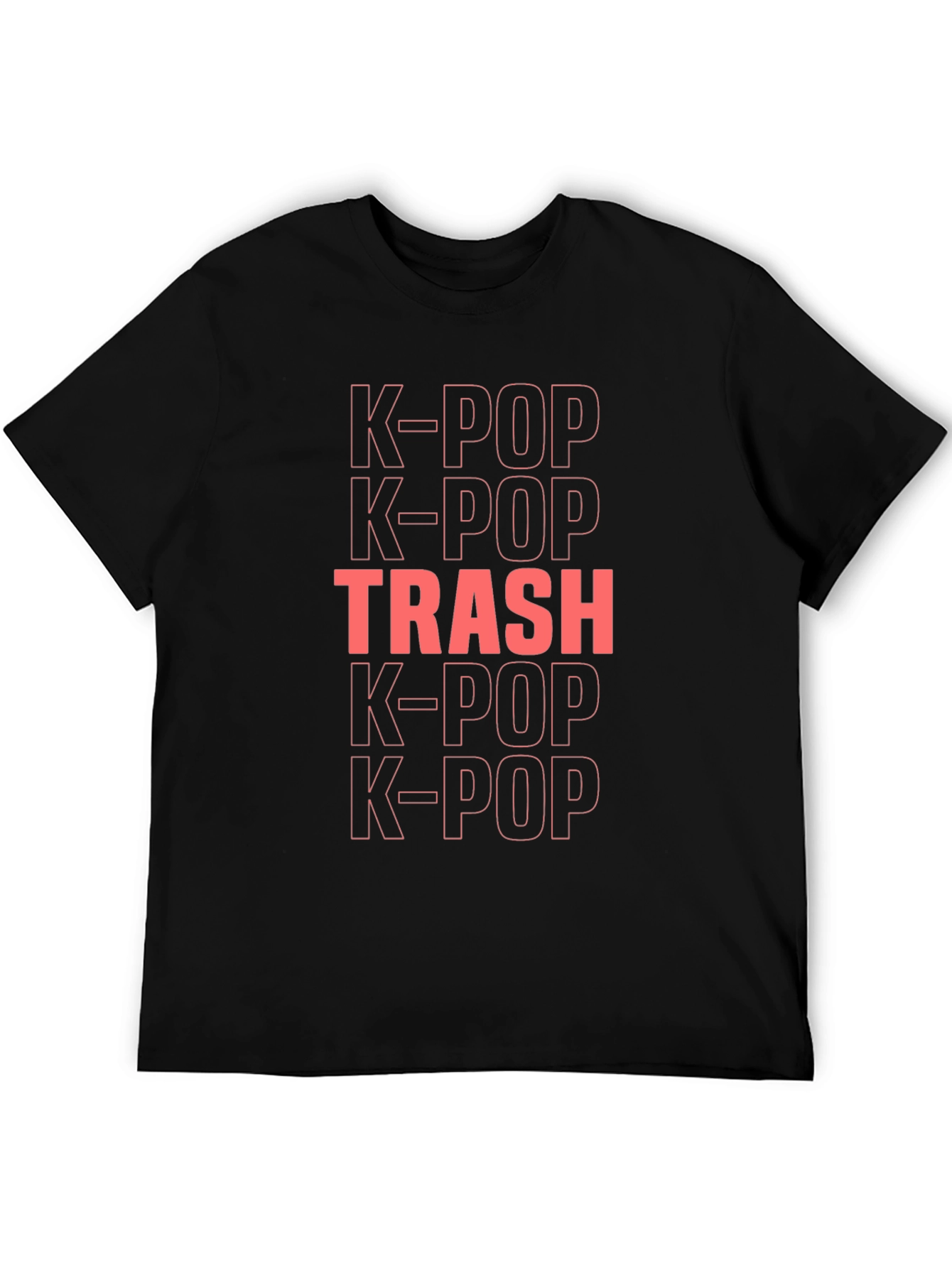 K-Pop Trash Graphic T-Shirt - Trendy Music Fan Tee