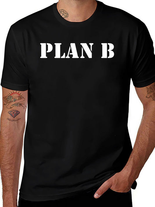 Plan B Graphic T-Shirt - Black Cotton Tee