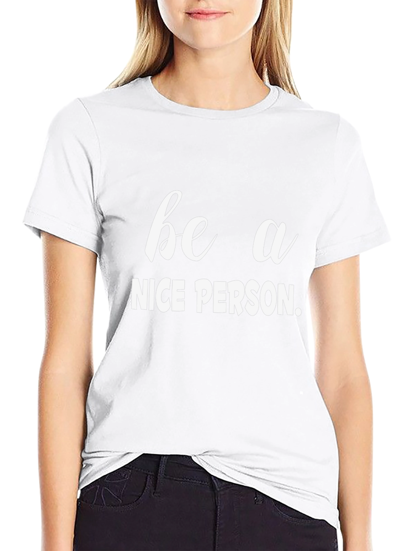 Be a Nice Person Graphic Tee - Black