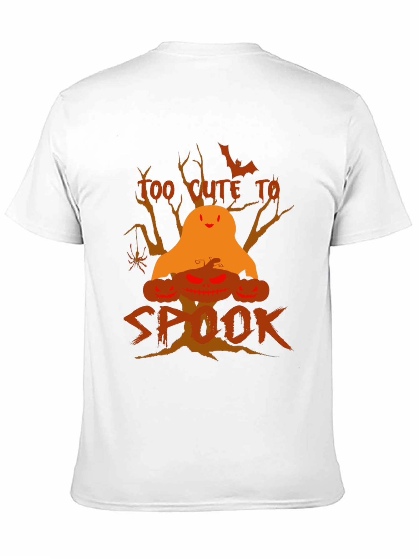 Halloween Too Cute to Spook Black T-Shirt
