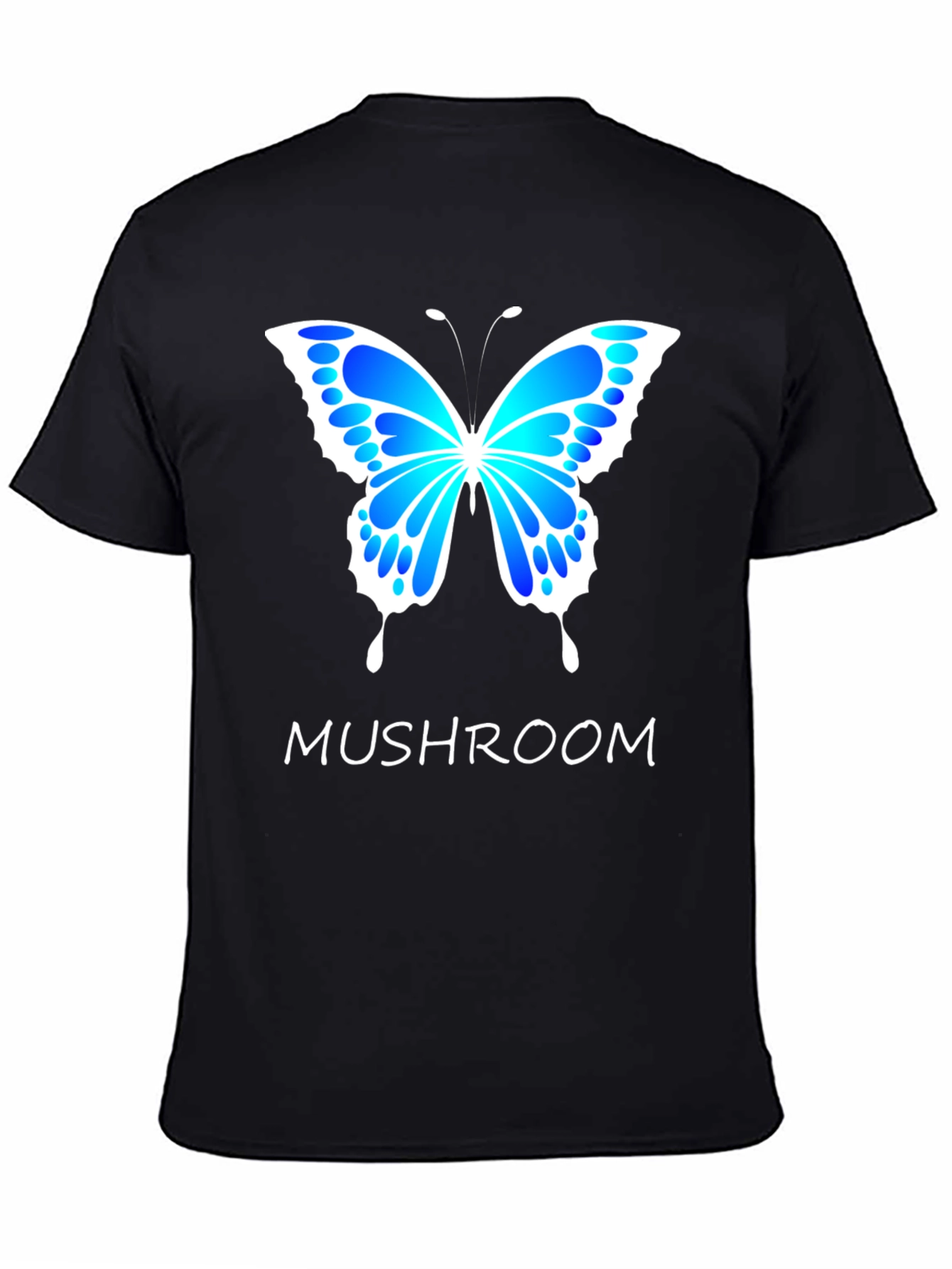 Mushroom Butterfly Graphic T-Shirt