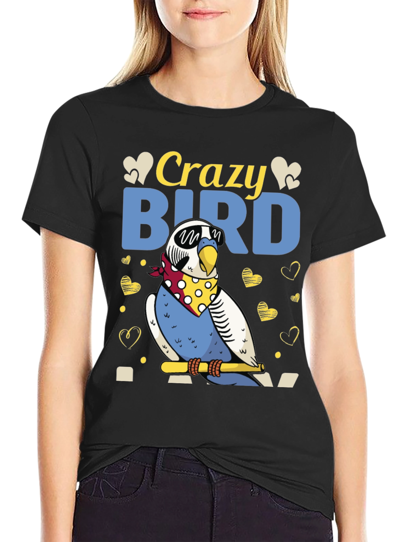 Crazy Bird T-Shirt Funny Parrot Tee