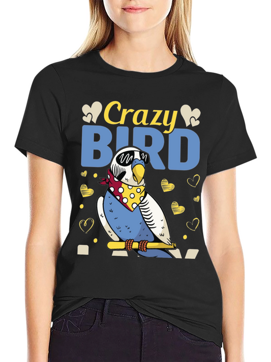 Crazy Bird T-Shirt Funny Parrot Tee