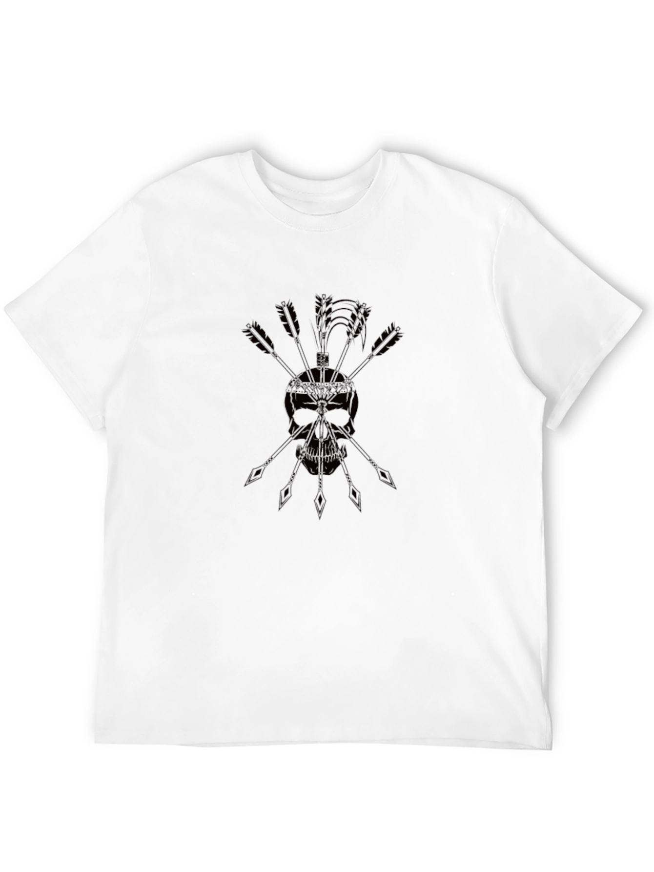 Skull & Arrow Graphic Black T-Shirt