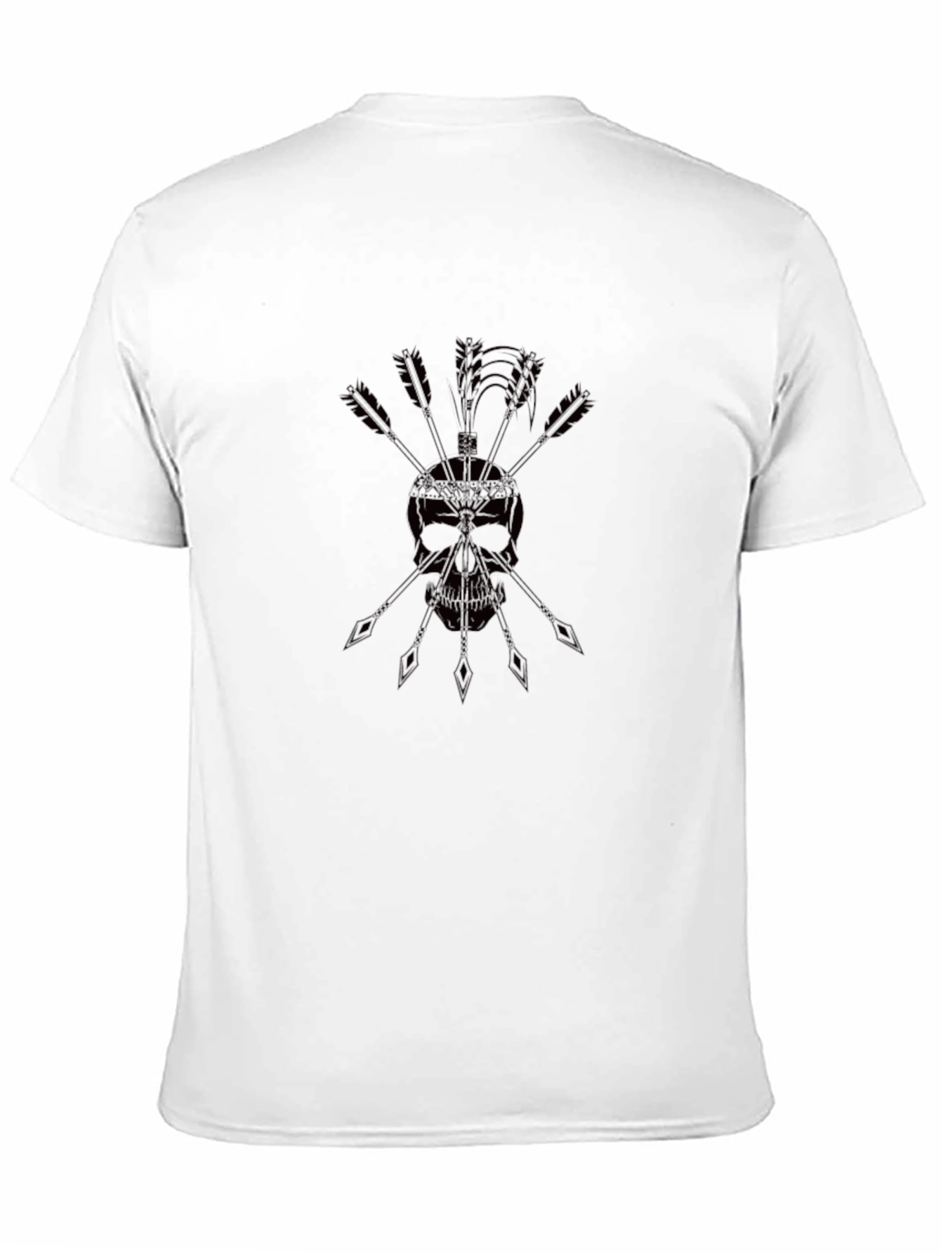 Skull & Arrow Graphic Black T-Shirt