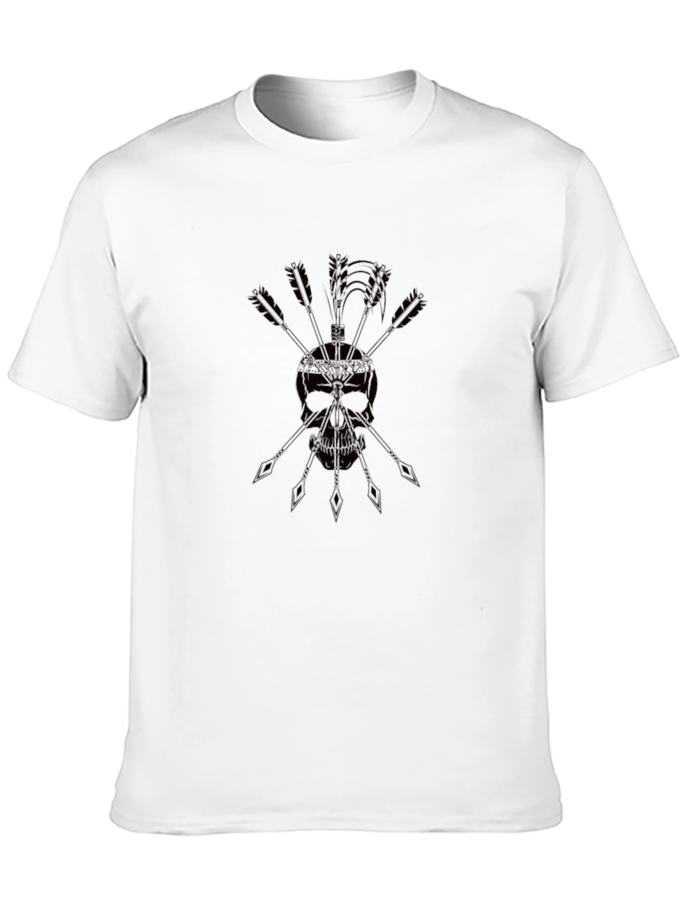 Skull & Arrow Graphic Black T-Shirt