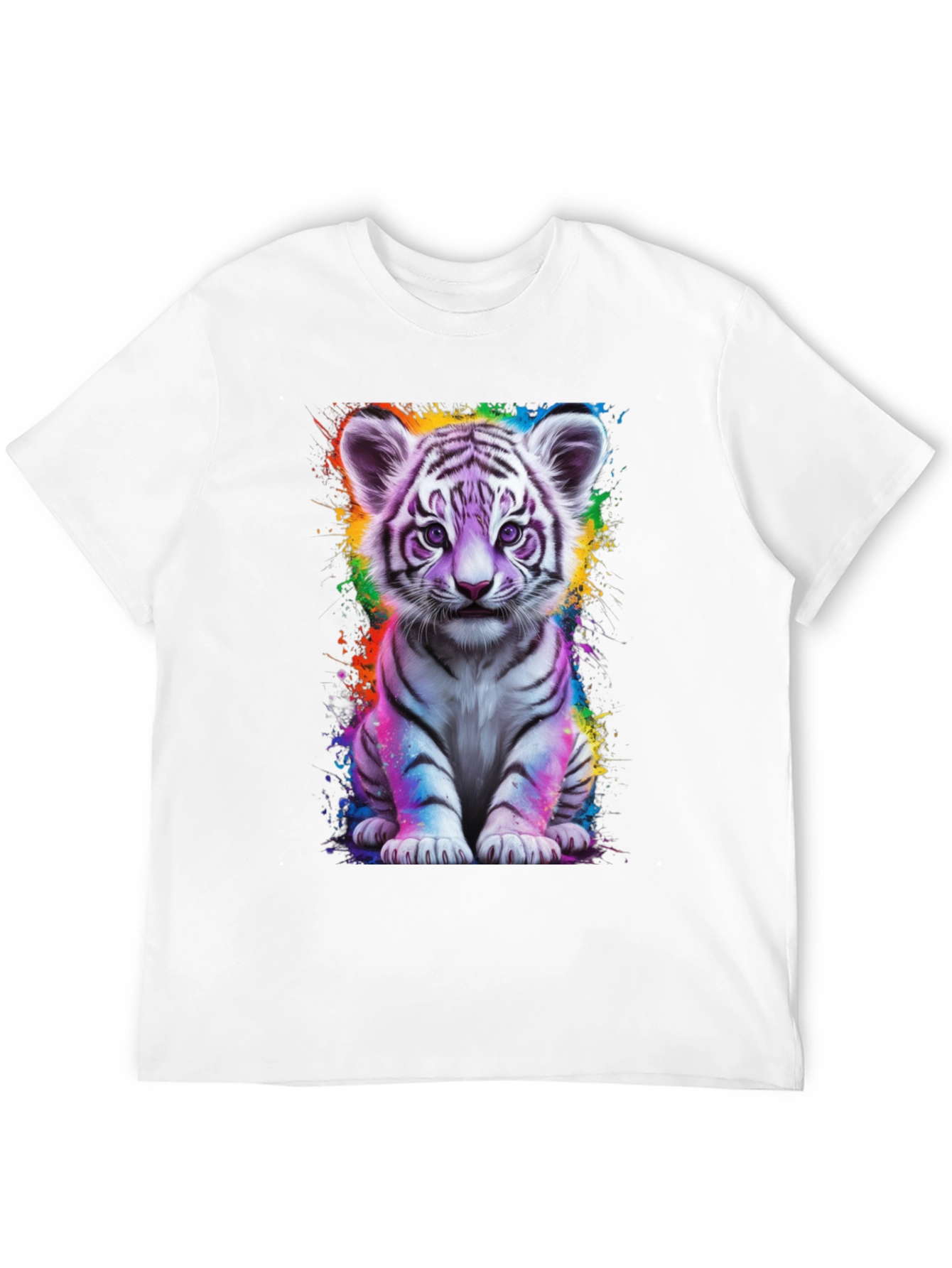 Cute Tiger Cub Graphic T-Shirt