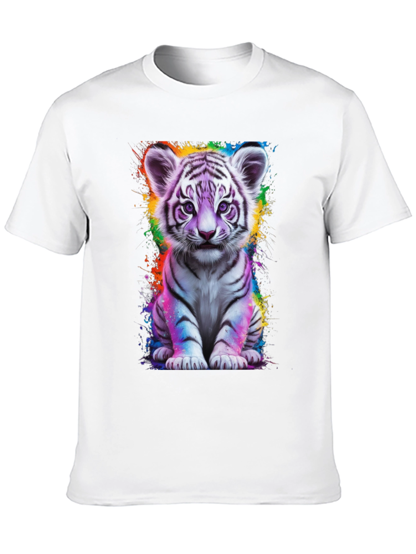 Cute Tiger Cub Graphic T-Shirt