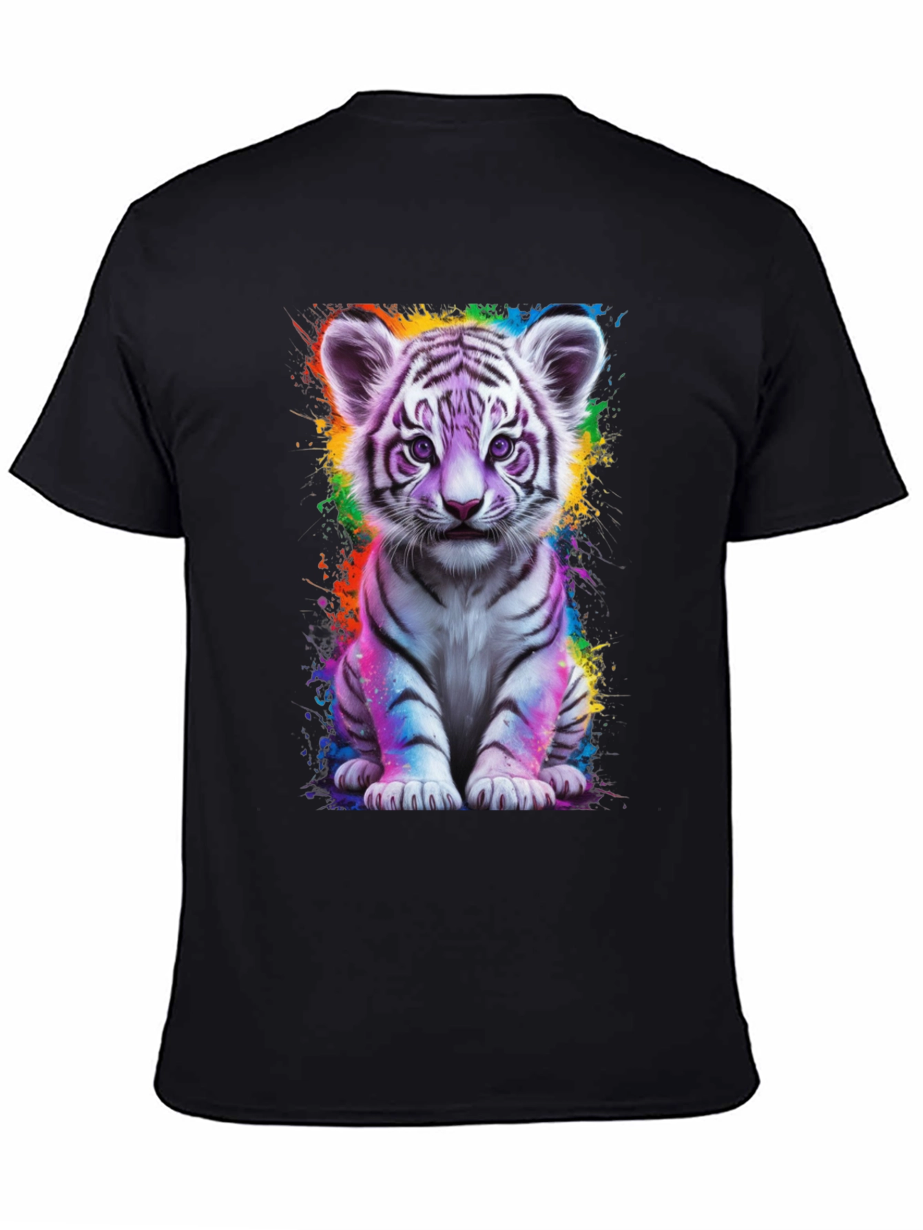 Cute Tiger Cub Graphic T-Shirt