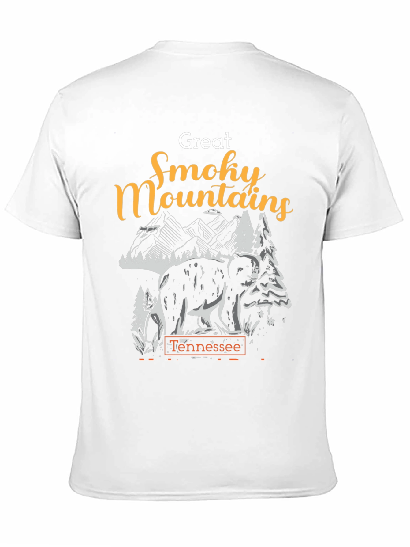 Great Smoky Mountains Tennessee Bear Graphic T-Shirt