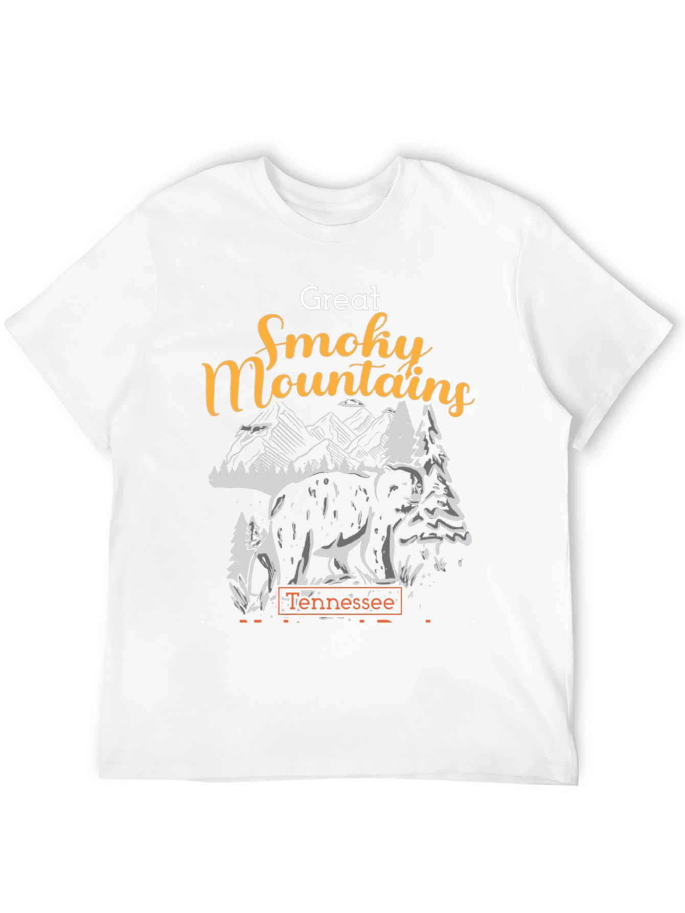 Great Smoky Mountains Tennessee Bear Graphic T-Shirt