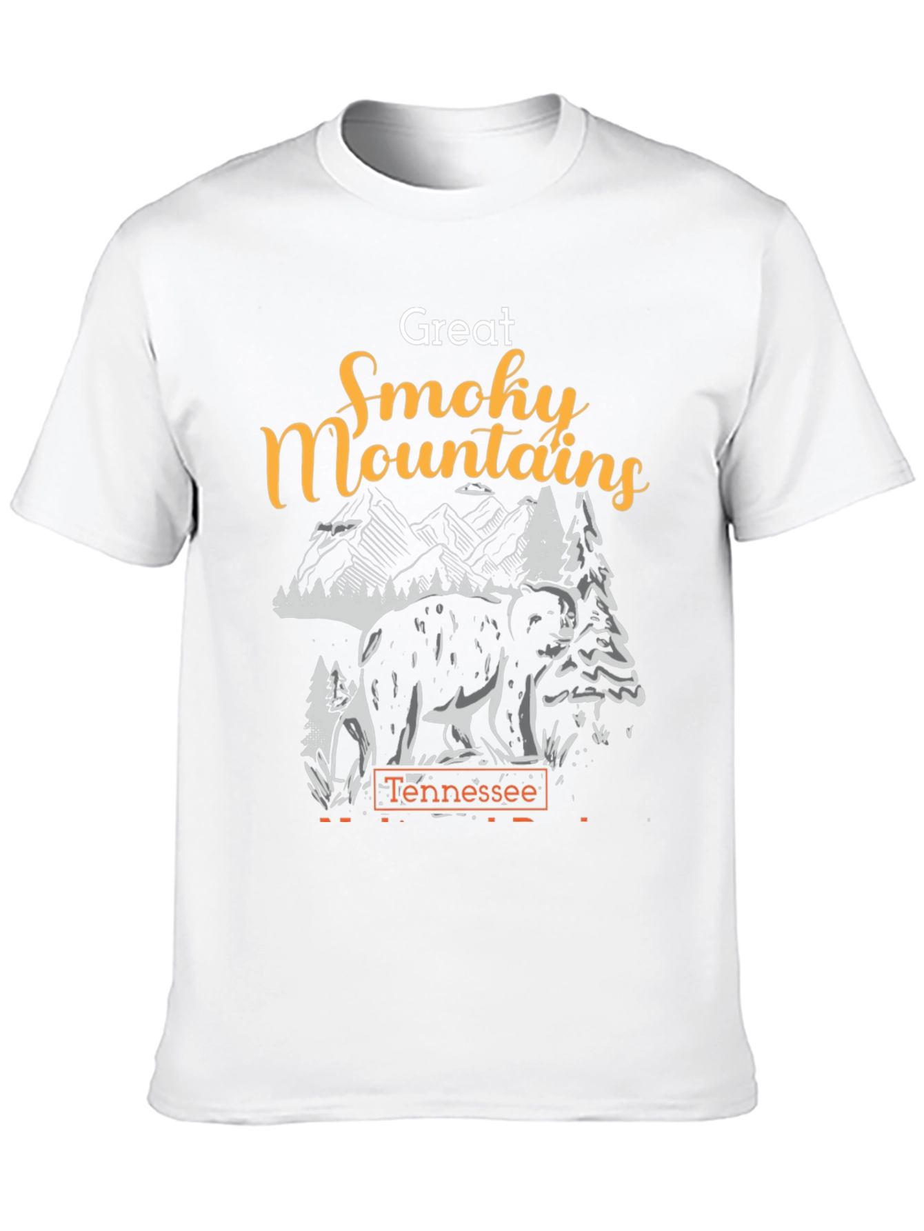 Great Smoky Mountains Tennessee Bear Graphic T-Shirt