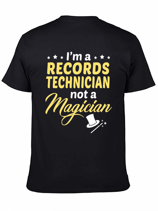 Records Technician T-Shirt - Funny Job Tee