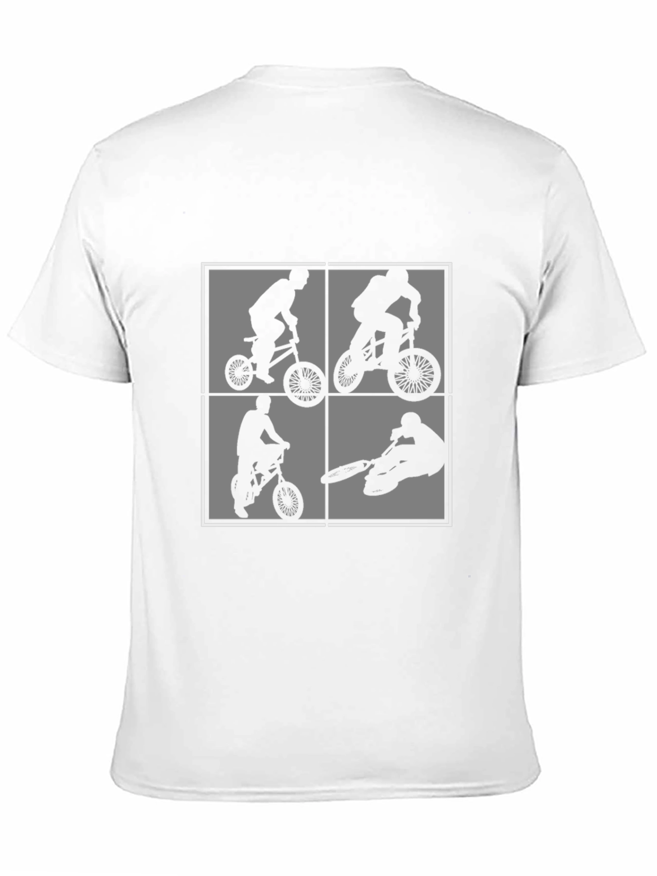 BMX Rider Graphic Print Black T-Shirt