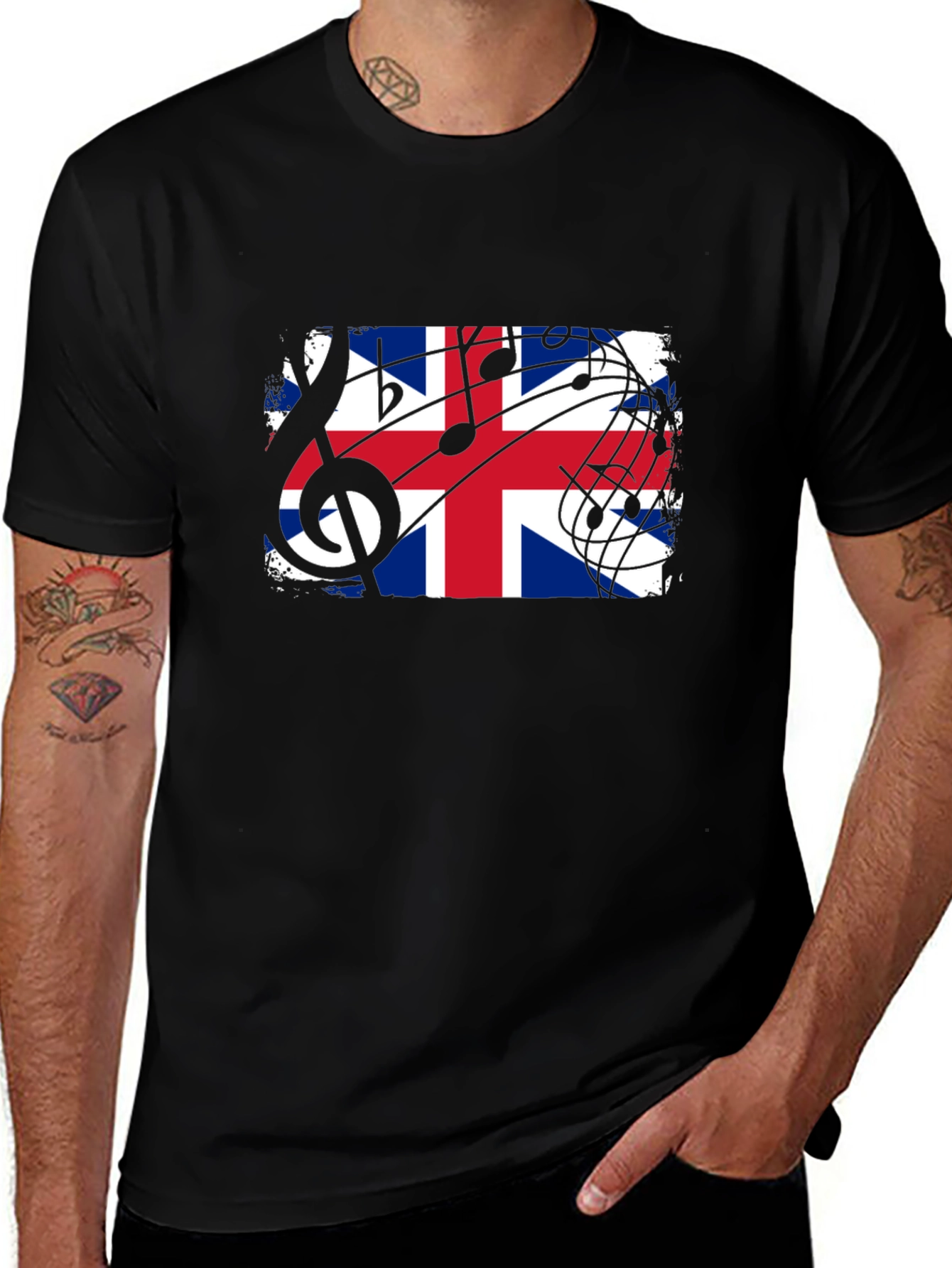 Union Jack Music Graphic Tee