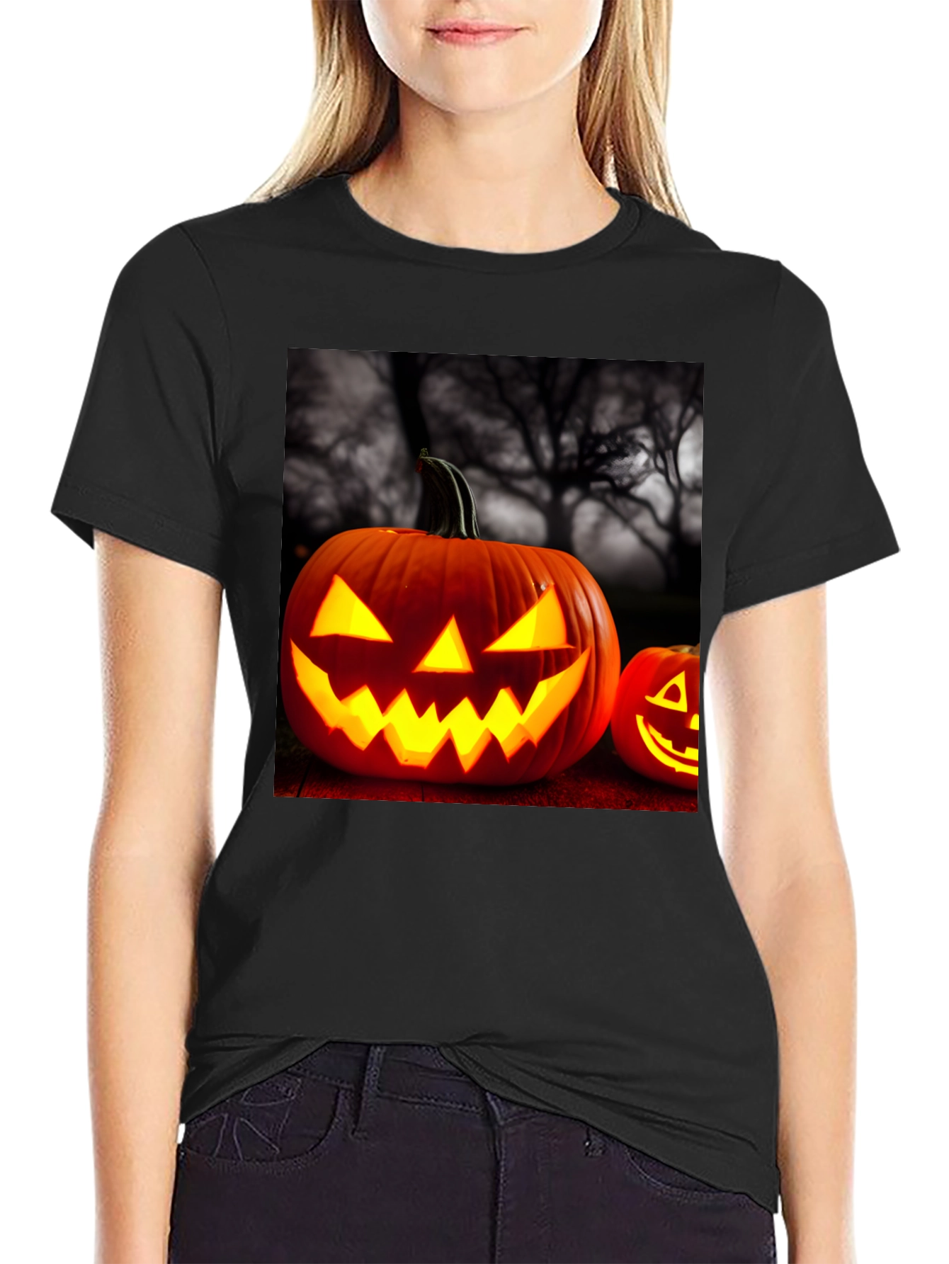 Spooky Halloween Pumpkin T-Shirt
