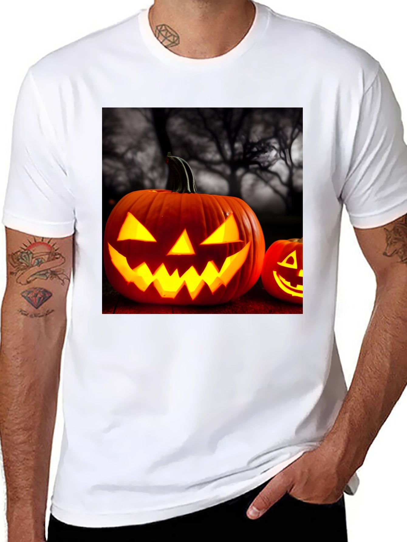 Spooky Halloween Pumpkin T-Shirt