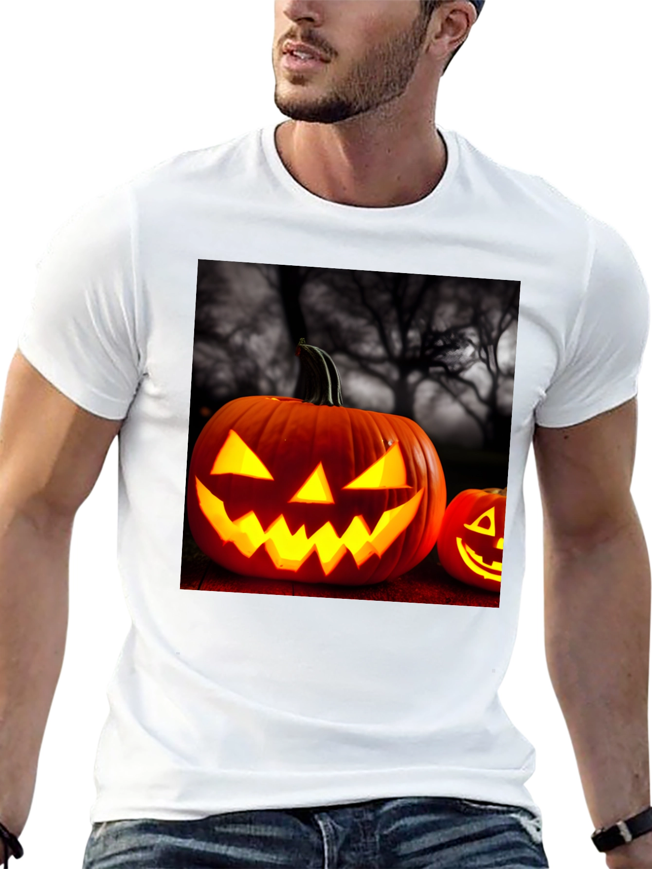 Spooky Halloween Pumpkin T-Shirt