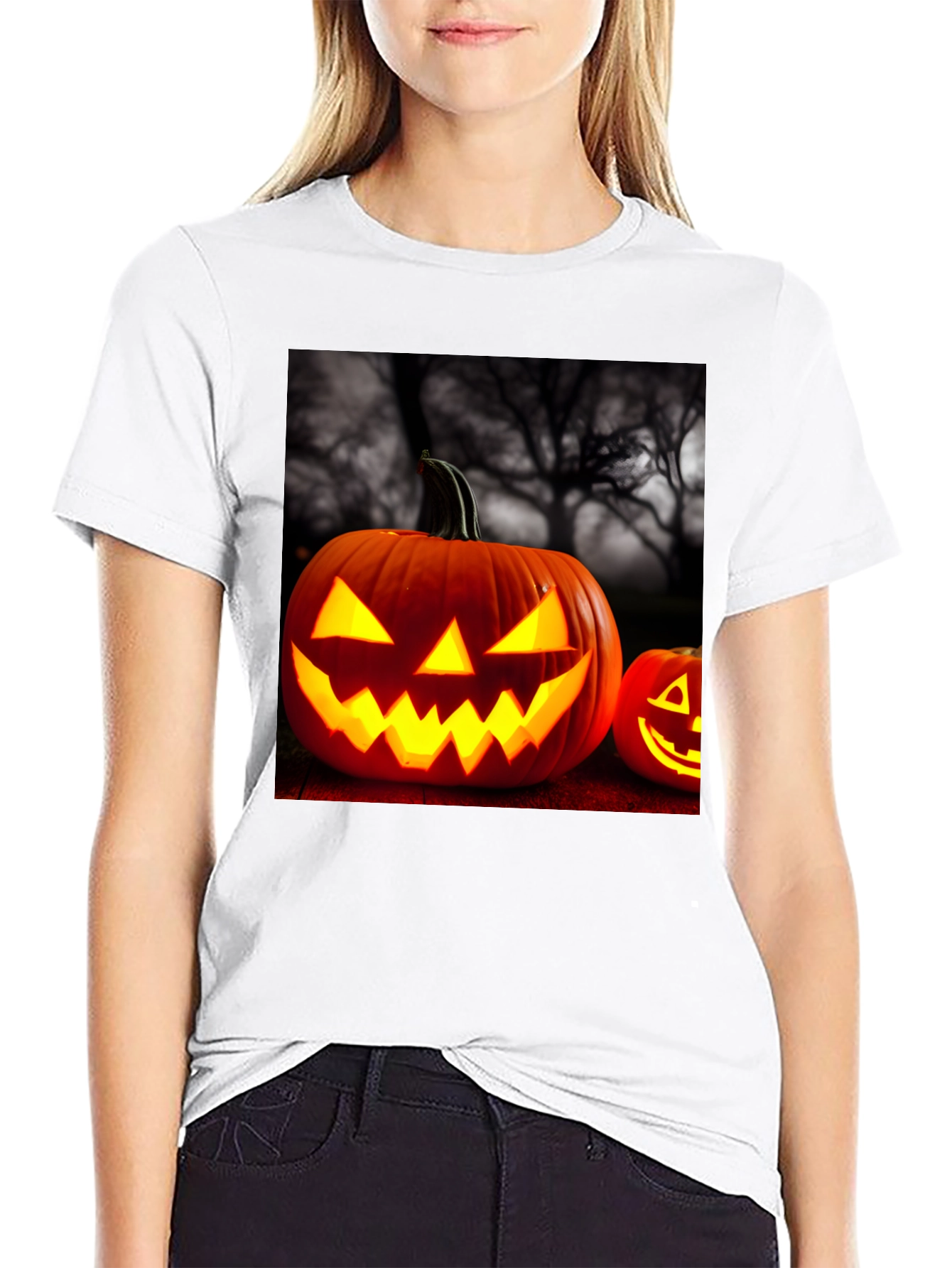Spooky Halloween Pumpkin T-Shirt