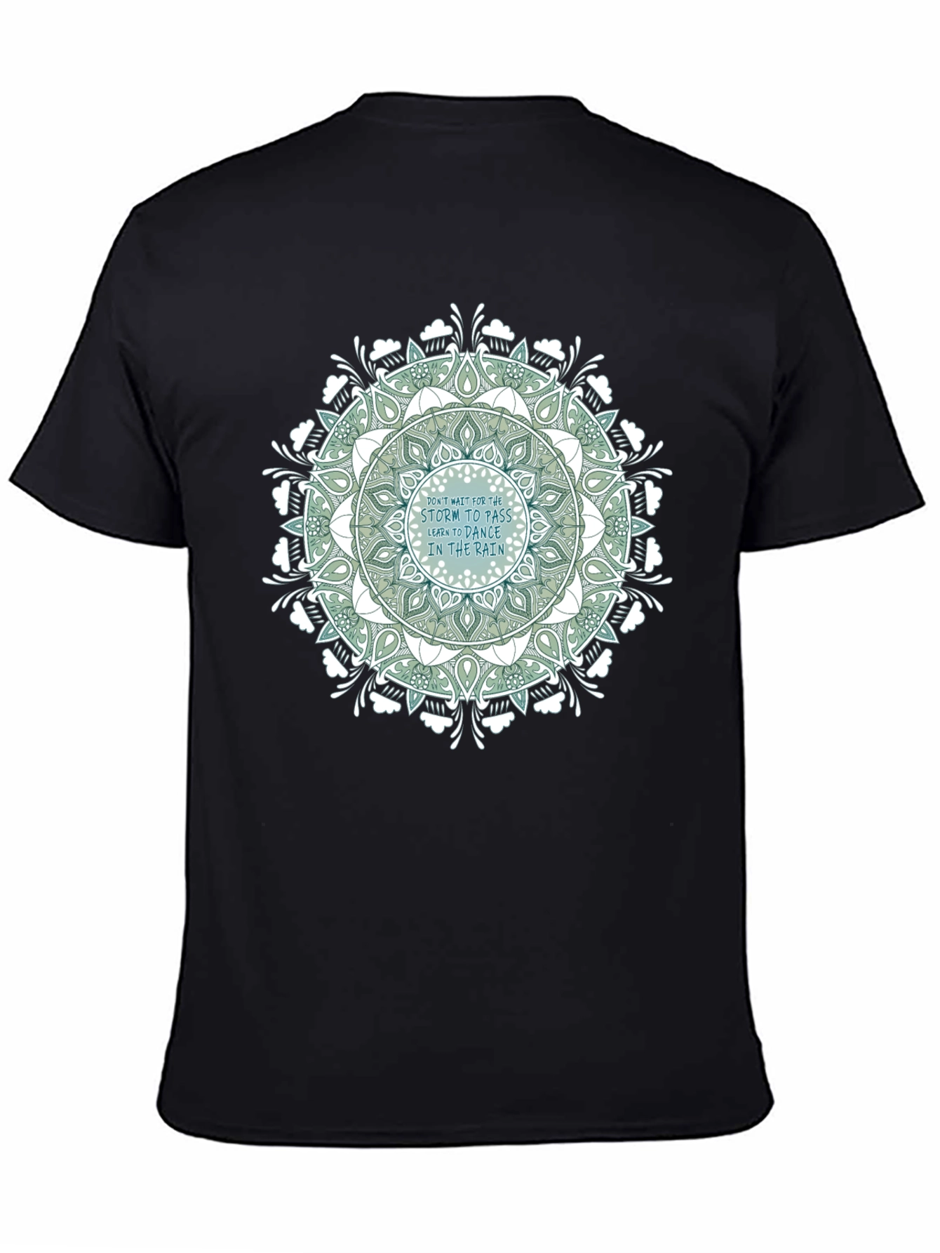 Mandala Graphic Print Black T-Shirt